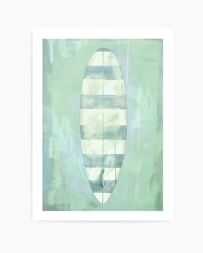 Surf Board Stripes | Art Print