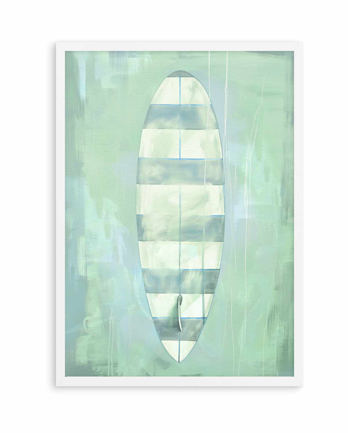 Surf Board Stripes | Art Print