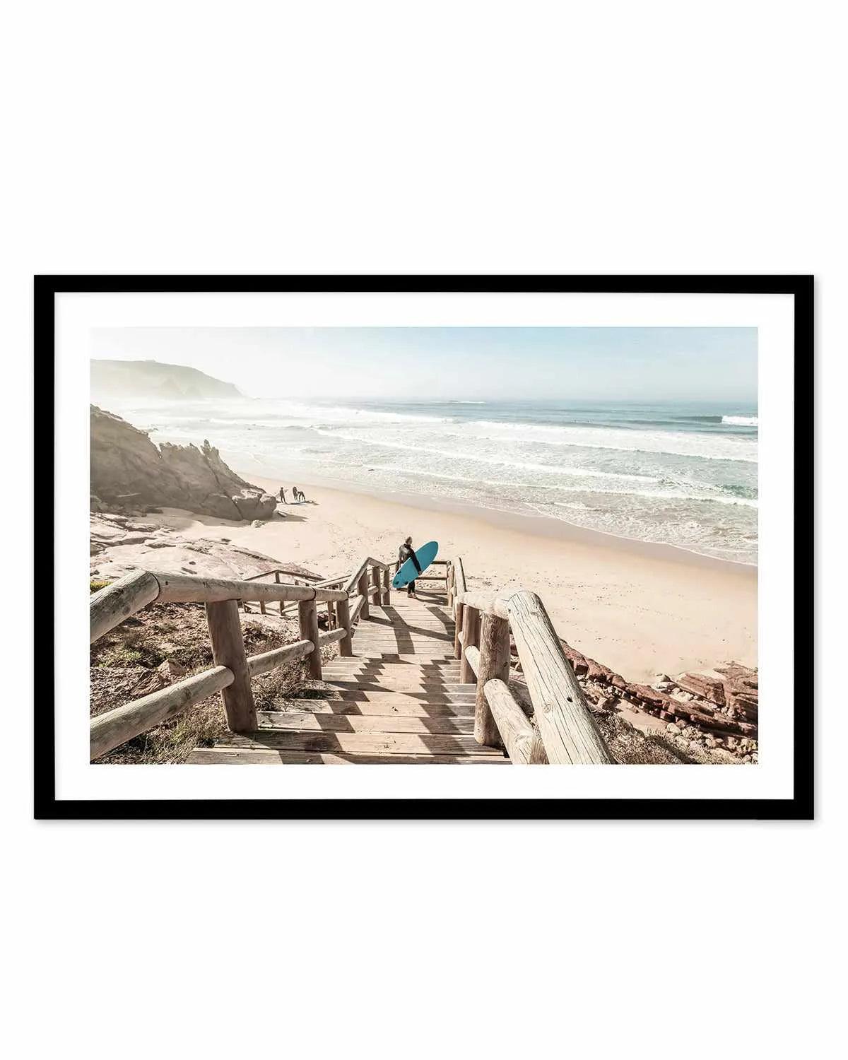 Surf Check Stairs Art Print from Olive et Oriel where you can shop wallpaper and artworks online