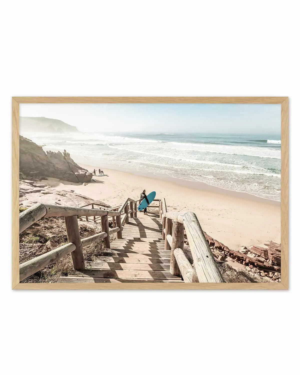Surf Check Stairs Art Print from Olive et Oriel where you can shop wallpaper and artworks online