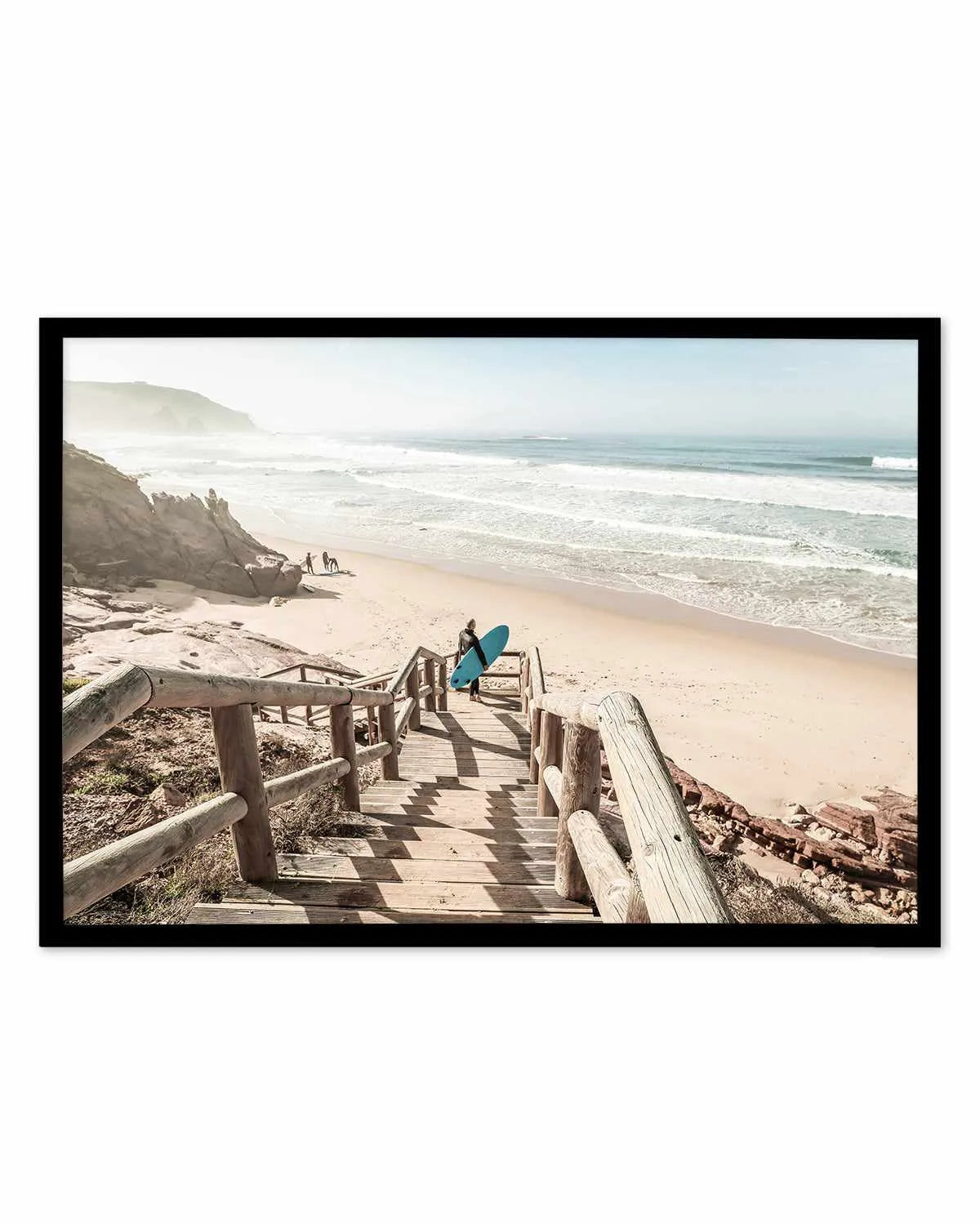Surf Check Stairs Art Print from Olive et Oriel where you can shop wallpaper and artworks online