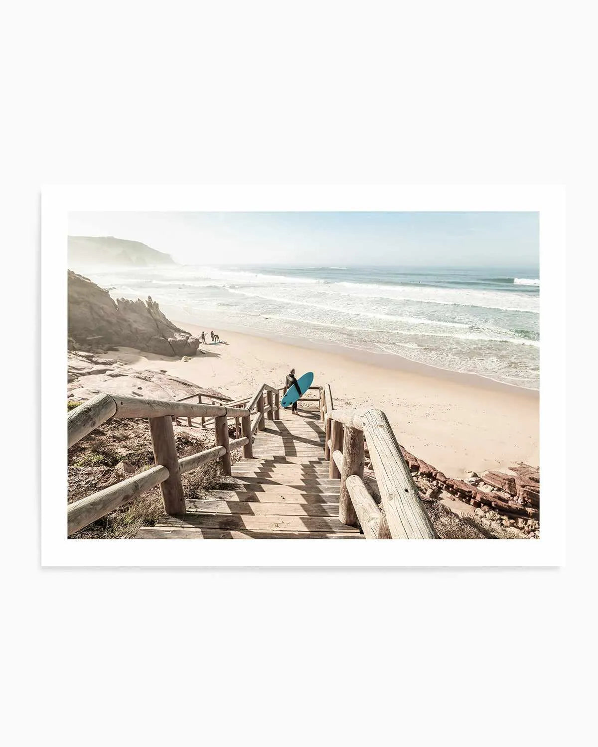 Surf Check Stairs Art Print from Olive et Oriel where you can shop wallpaper and artworks online