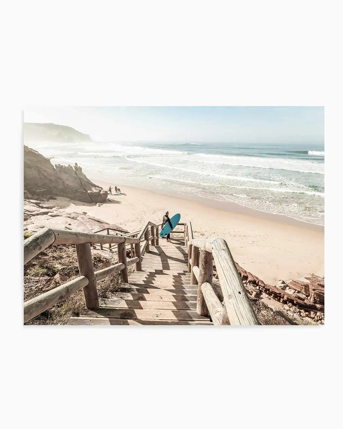 Surf Check Stairs Art Print from Olive et Oriel where you can shop wallpaper and artworks online