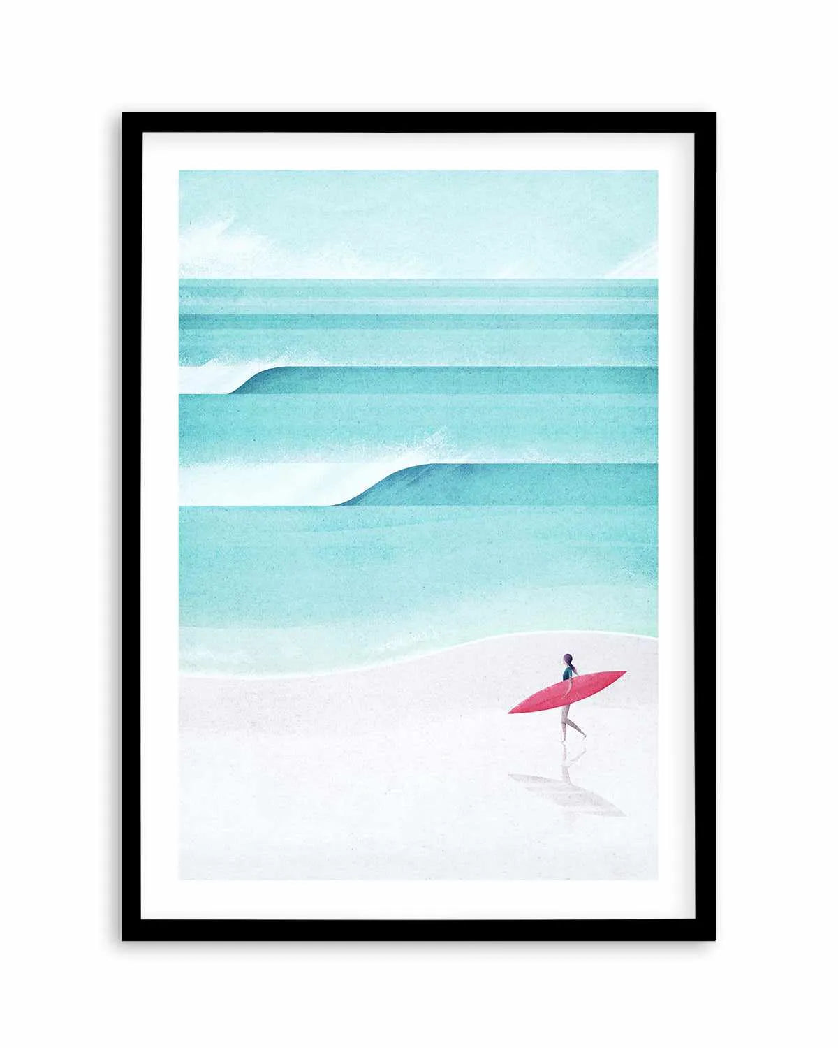 Surf Girl, Waves by Henry Rivers Art Print from Olive et Oriel where you can shop wallpaper and artworks online
