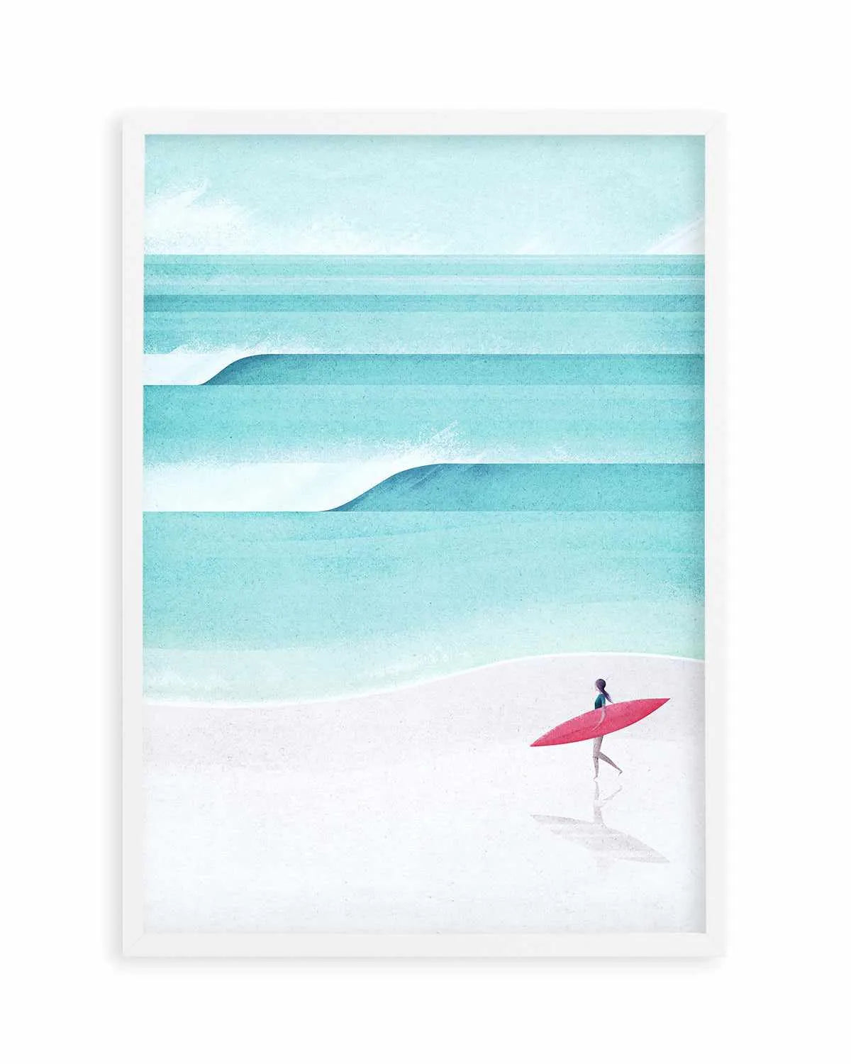 Surf Girl, Waves by Henry Rivers Art Print from Olive et Oriel where you can shop wallpaper and artworks online