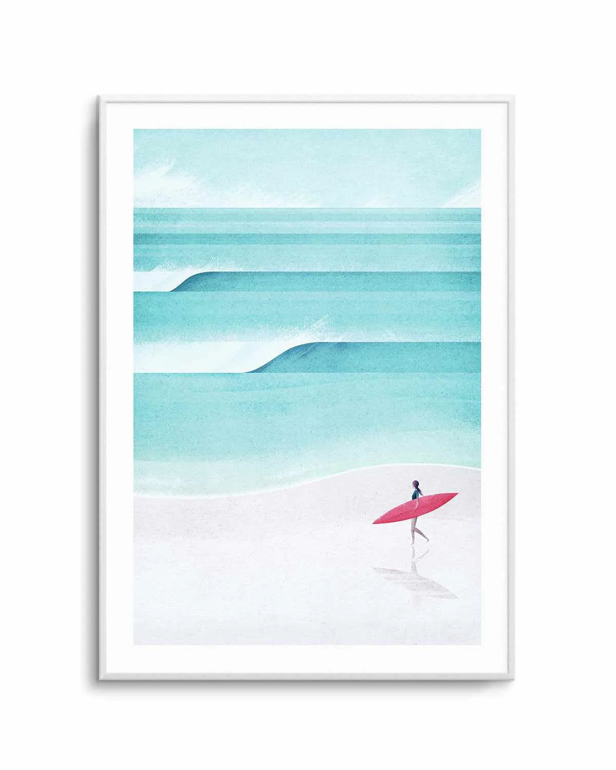 Surf Girl, Waves by Henry Rivers Art Print from Olive et Oriel where you can shop wallpaper and artworks online