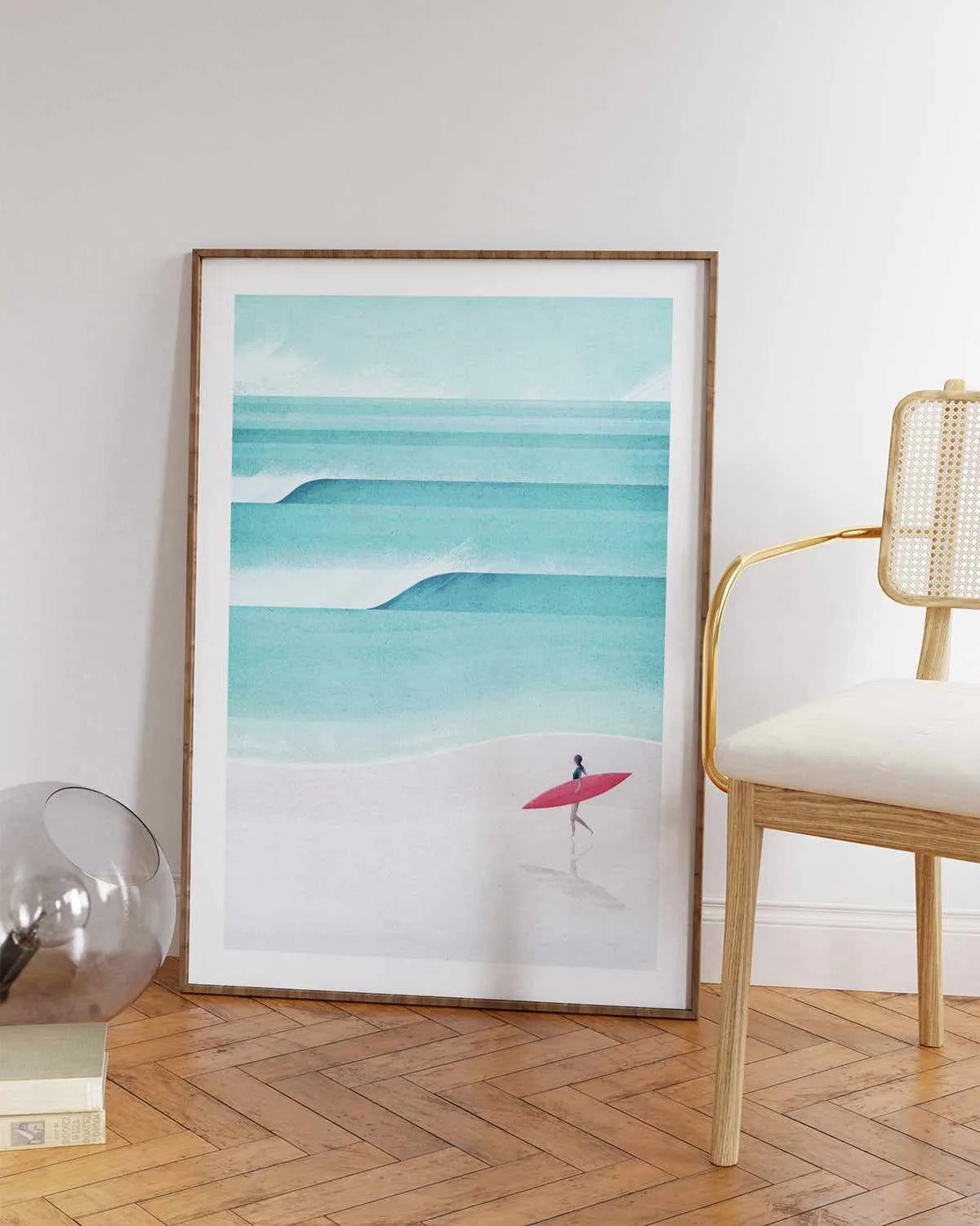 Surf Girl, Waves by Henry Rivers Art Print from Olive et Oriel where you can shop wallpaper and artworks online