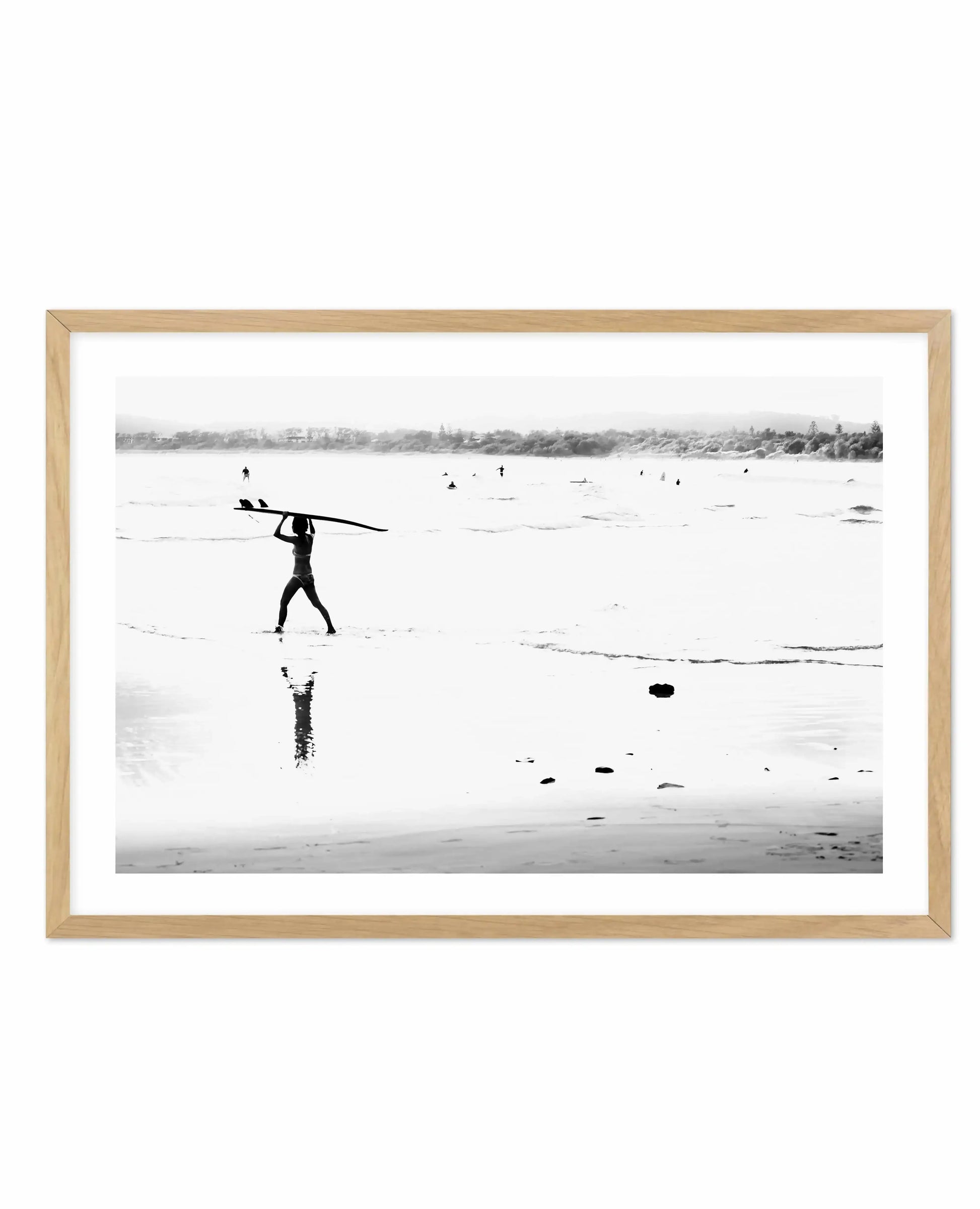Surf Haze | Byron Bay Art Print-PRINT-Olive et Oriel-Olive et Oriel-A4 | 8.3" x 11.7" | 21 x 29.7cm-Oak-With White Border-Buy-Australian-Art-Prints-Online-with-Olive-et-Oriel-Your-Artwork-Specialists-Austrailia-Decorate-With-Coastal-Photo-Wall-Art-Prints-From-Our-Beach-House-Artwork-Collection-Fine-Poster-and-Framed-Artwork