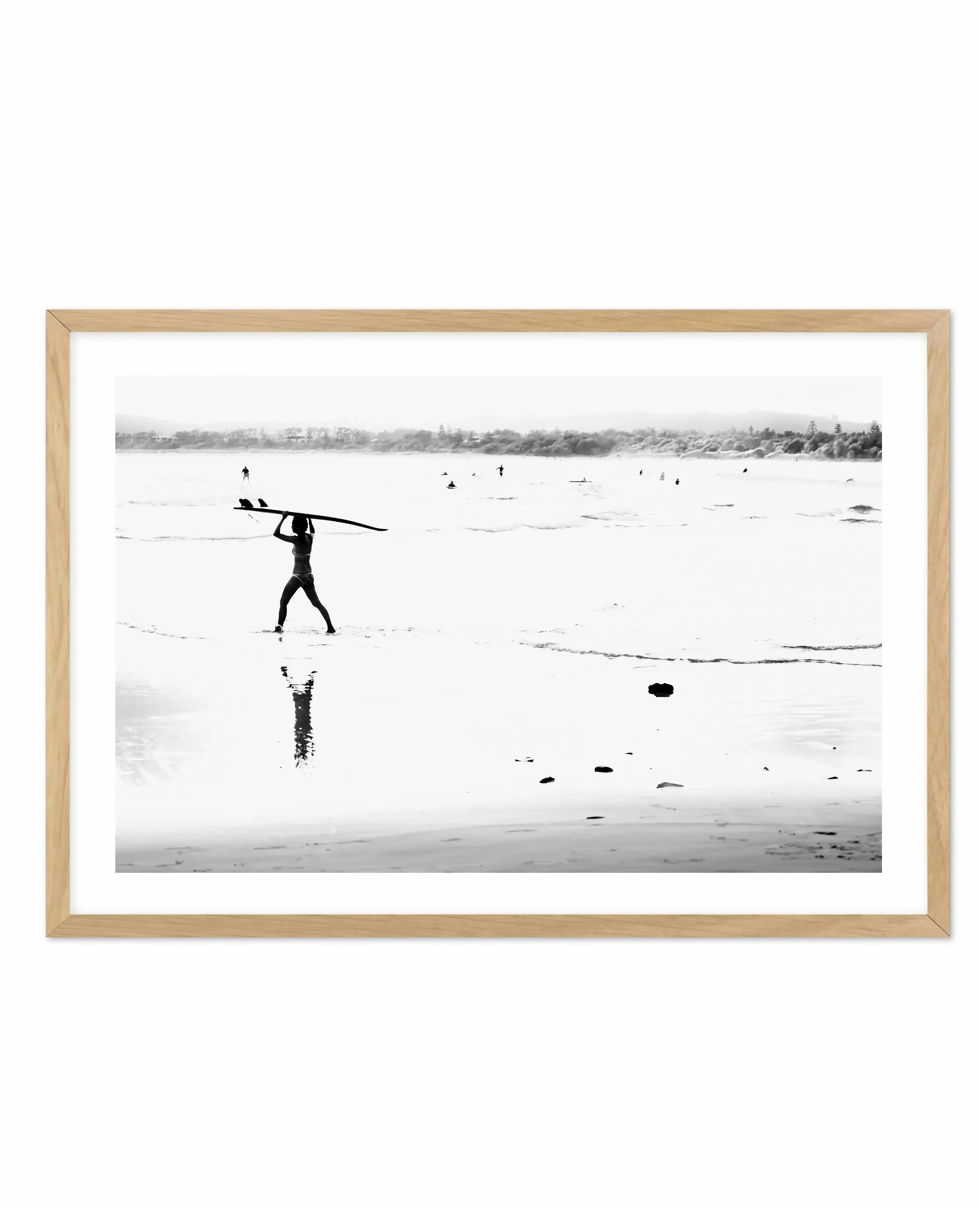 Surf Haze | Byron Bay Art Print-PRINT-Olive et Oriel-Olive et Oriel-A4 | 8.3" x 11.7" | 21 x 29.7cm-Oak-With White Border-Buy-Australian-Art-Prints-Online-with-Olive-et-Oriel-Your-Artwork-Specialists-Austrailia-Decorate-With-Coastal-Photo-Wall-Art-Prints-From-Our-Beach-House-Artwork-Collection-Fine-Poster-and-Framed-Artwork