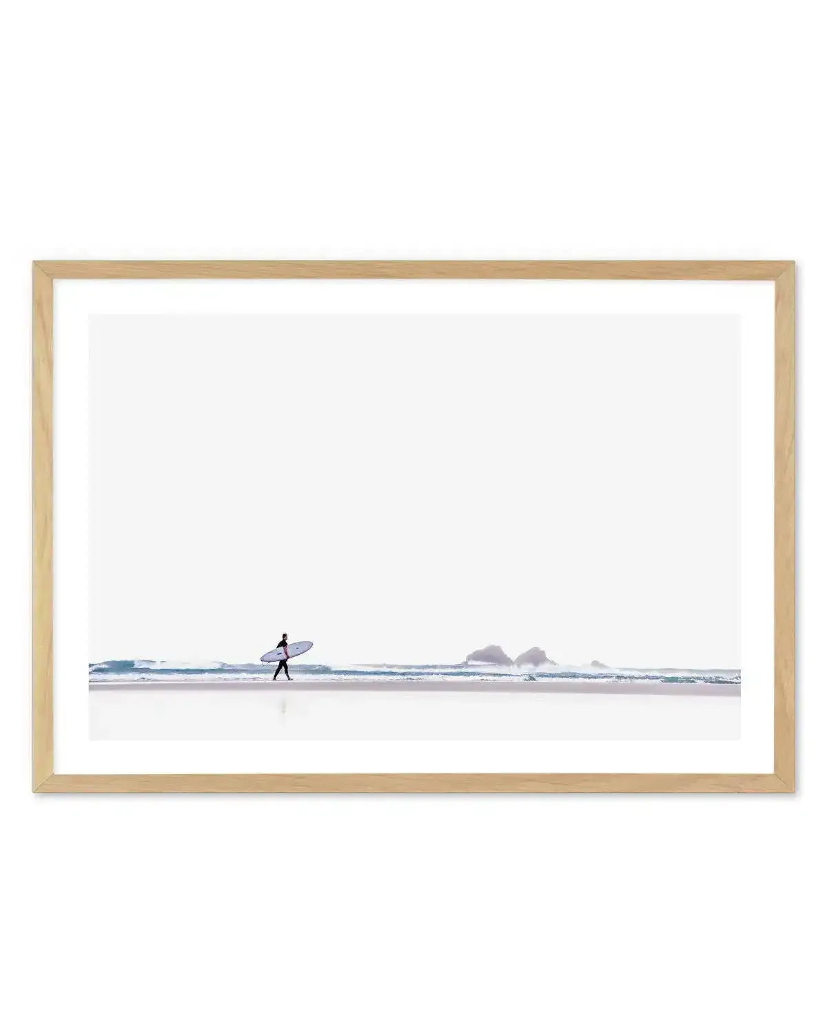 Surf Haze II, Byron Bay Art Print-PRINT-Olive et Oriel-Olive et Oriel-A5 | 5.8" x 8.3" | 14.8 x 21cm-Oak-With White Border-Buy-Australian-Art-Prints-Online-with-Olive-et-Oriel-Your-Artwork-Specialists-Austrailia-Decorate-With-Coastal-Photo-Wall-Art-Prints-From-Our-Beach-House-Artwork-Collection-Fine-Poster-and-Framed-Artwork