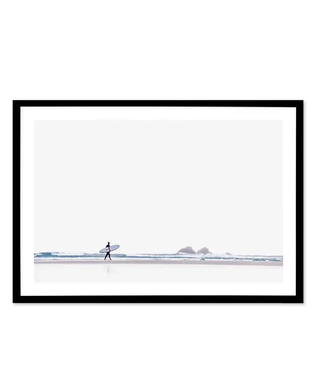 Surf Haze II, Byron Bay Art Print-PRINT-Olive et Oriel-Olive et Oriel-A5 | 5.8" x 8.3" | 14.8 x 21cm-Black-With White Border-Buy-Australian-Art-Prints-Online-with-Olive-et-Oriel-Your-Artwork-Specialists-Austrailia-Decorate-With-Coastal-Photo-Wall-Art-Prints-From-Our-Beach-House-Artwork-Collection-Fine-Poster-and-Framed-Artwork