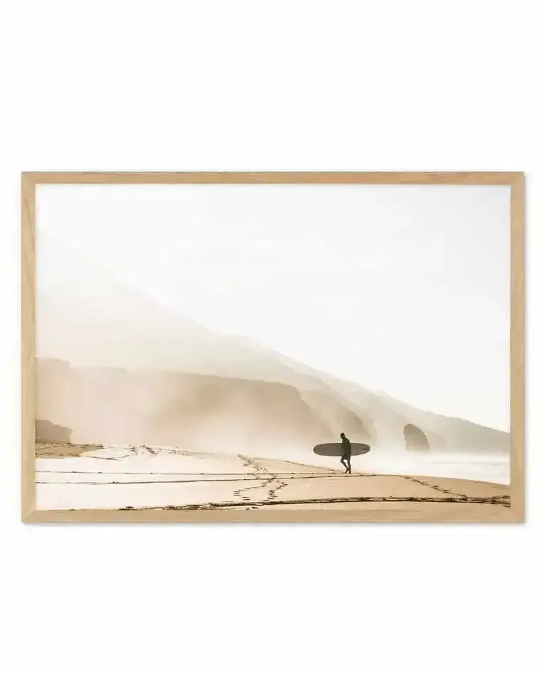 Surf Mist LS Art Print-PRINT-Olive et Oriel-Olive et Oriel-A5 | 5.8" x 8.3" | 14.8 x 21cm-Oak-With White Border-Buy-Australian-Art-Prints-Online-with-Olive-et-Oriel-Your-Artwork-Specialists-Austrailia-Decorate-With-Coastal-Photo-Wall-Art-Prints-From-Our-Beach-House-Artwork-Collection-Fine-Poster-and-Framed-Artwork