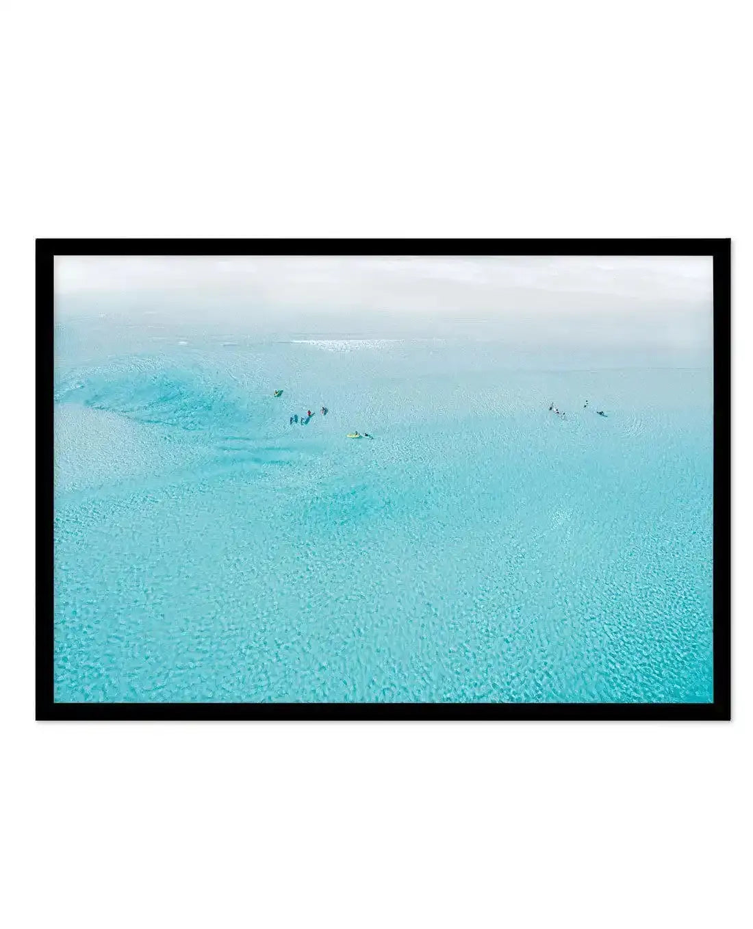 Surf School | Wharton Beach Art Print-PRINT-Olive et Oriel-Olive et Oriel-A5 | 5.8" x 8.3" | 14.8 x 21cm-Black-With White Border-Buy-Australian-Art-Prints-Online-with-Olive-et-Oriel-Your-Artwork-Specialists-Austrailia-Decorate-With-Coastal-Photo-Wall-Art-Prints-From-Our-Beach-House-Artwork-Collection-Fine-Poster-and-Framed-Artwork