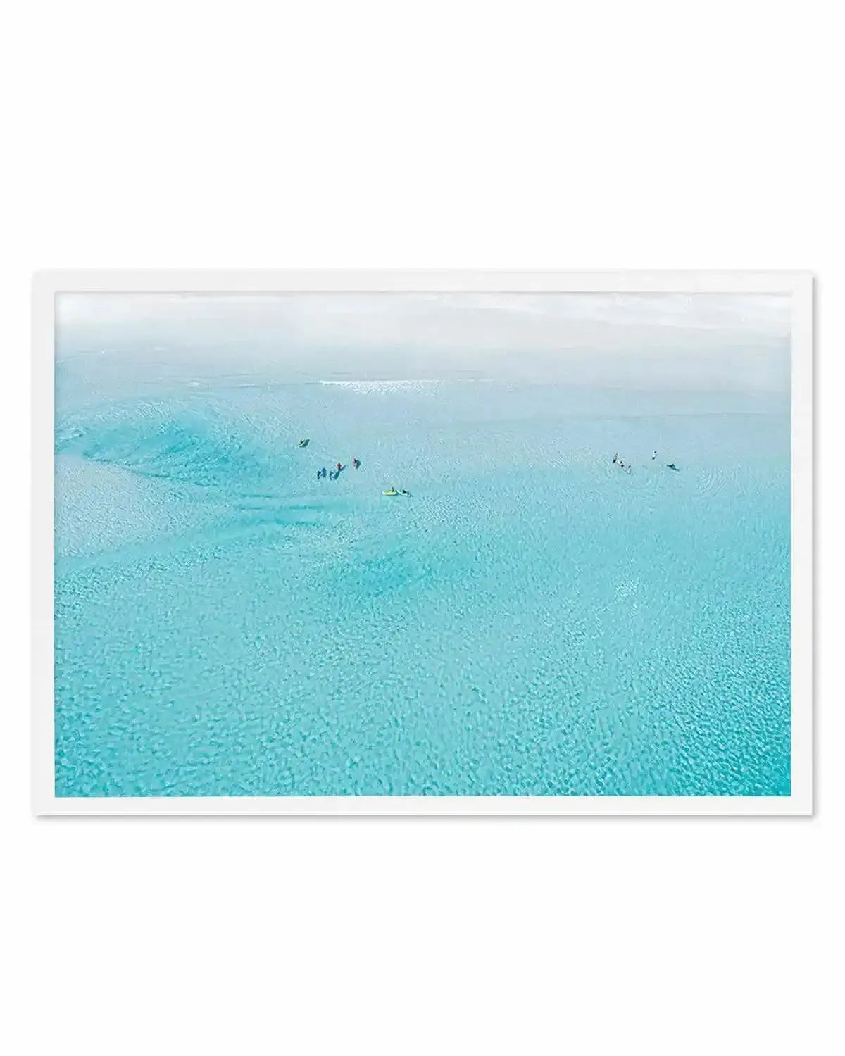 Surf School Wharton Beach | Aerial Photo Wall Art Print from Olive et Oriel where you can shop wallpaper and artworks online
