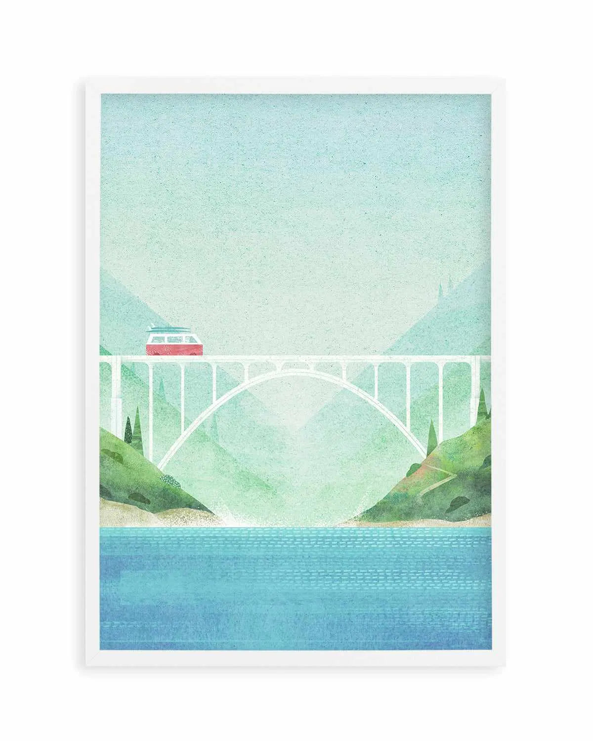 Surf Van by Henry Rivers Art Print from Olive et Oriel where you can shop wallpaper and artworks online