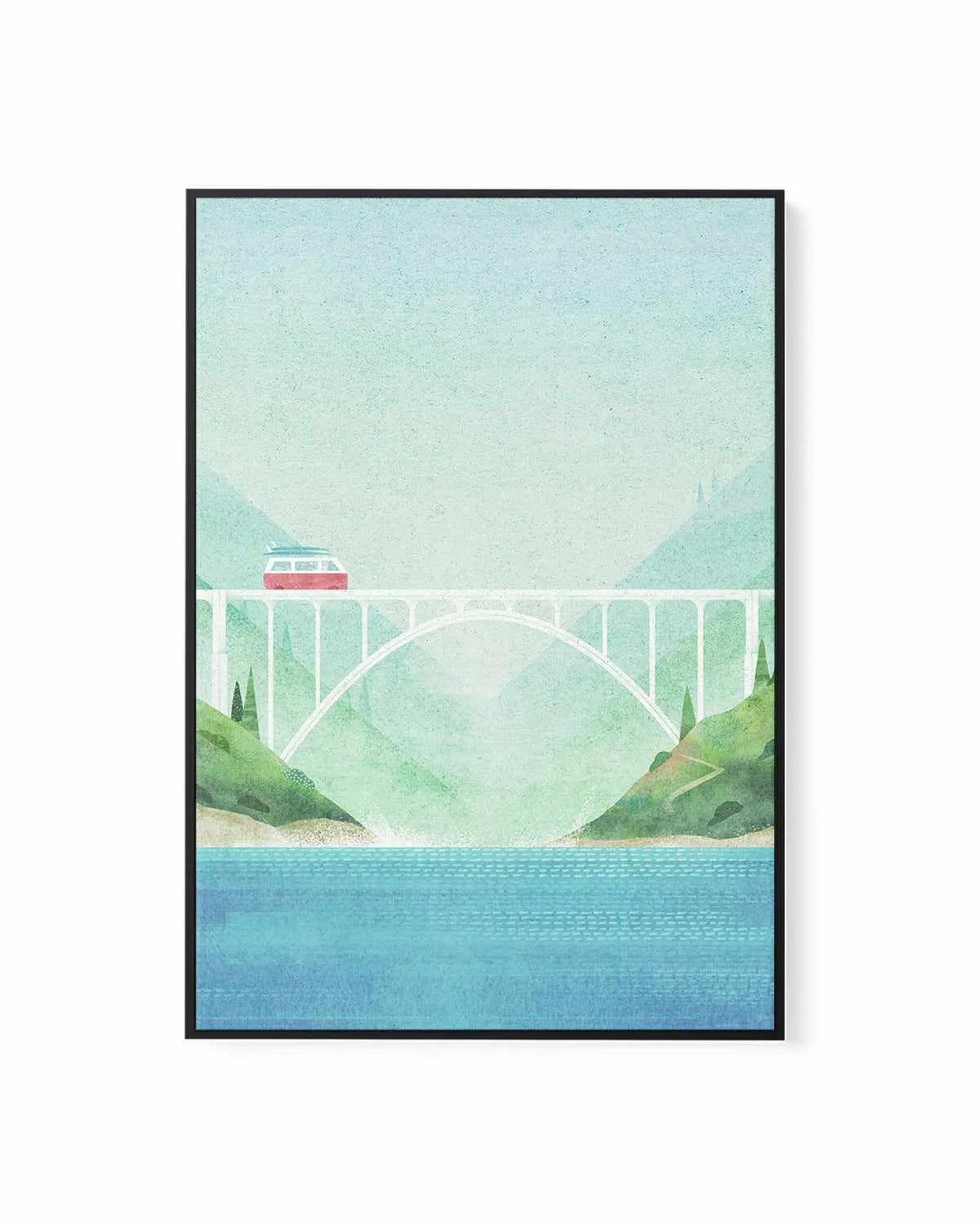 Surf Van by Henry Rivers | Framed Canvas Art Print from Olive et Oriel where you can shop wallpaper and artworks online