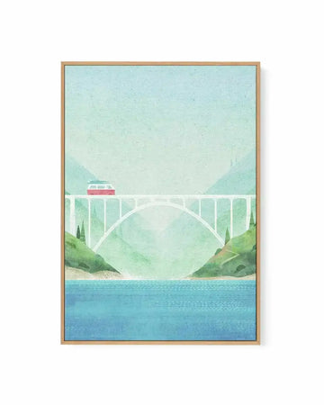 Surf Van by Henry Rivers | Framed Canvas Art Print from Olive et Oriel where you can shop wallpaper and artworks online
