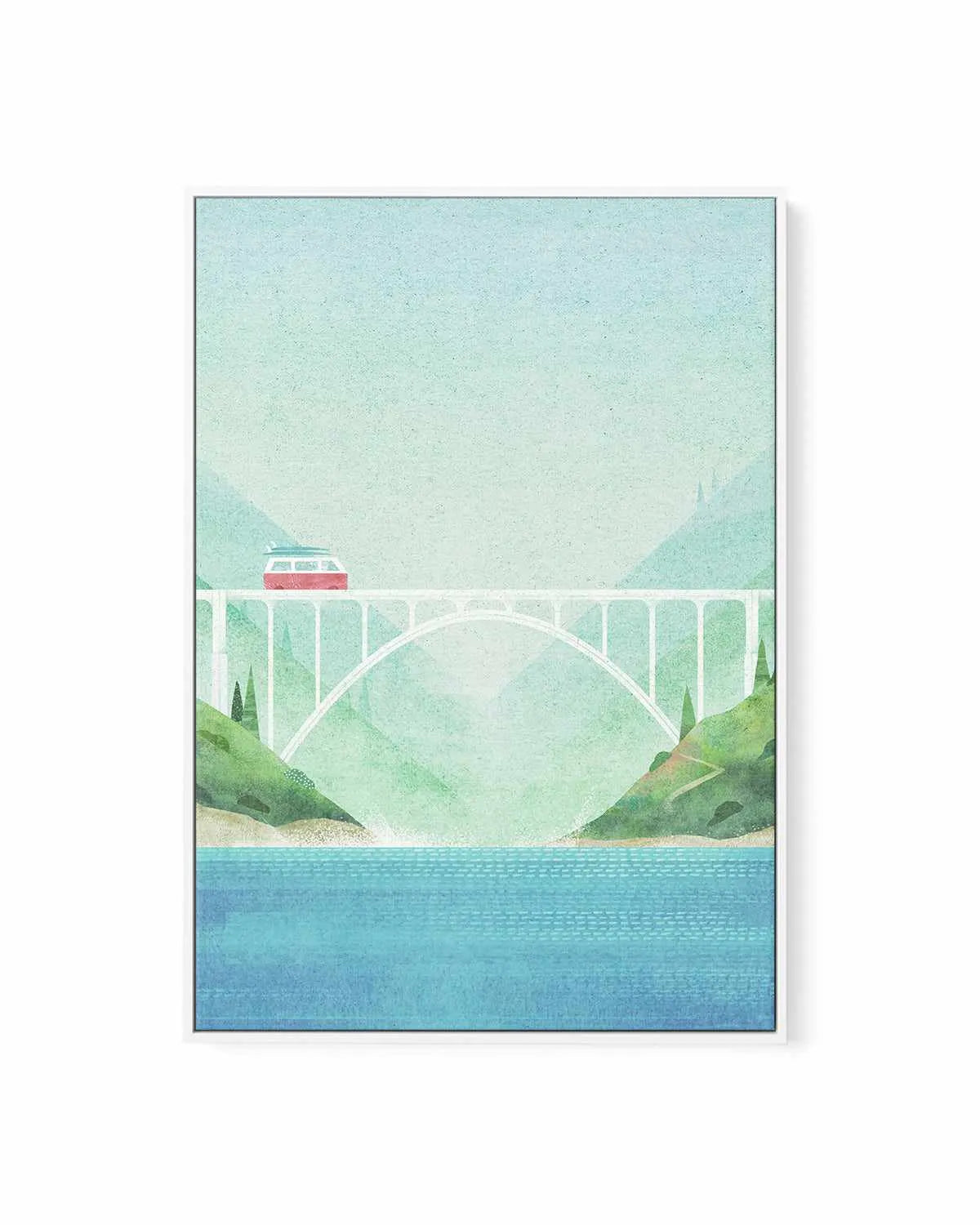 Surf Van by Henry Rivers | Framed Canvas Art Print from Olive et Oriel where you can shop wallpaper and artworks online