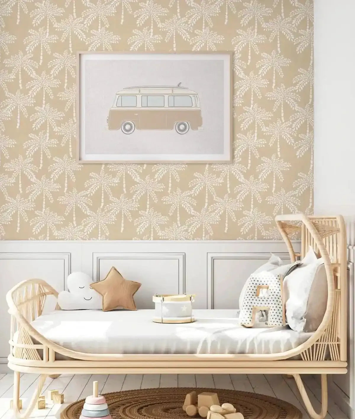 Surf Van on Linen Art Print-PRINT-Olive et Oriel-Olive et Oriel-Buy-Australian-Art-Prints-Online-with-Olive-et-Oriel-Your-Artwork-Specialists-Austrailia-Decorate-With-Coastal-Photo-Wall-Art-Prints-From-Our-Beach-House-Artwork-Collection-Fine-Poster-and-Framed-Artwork