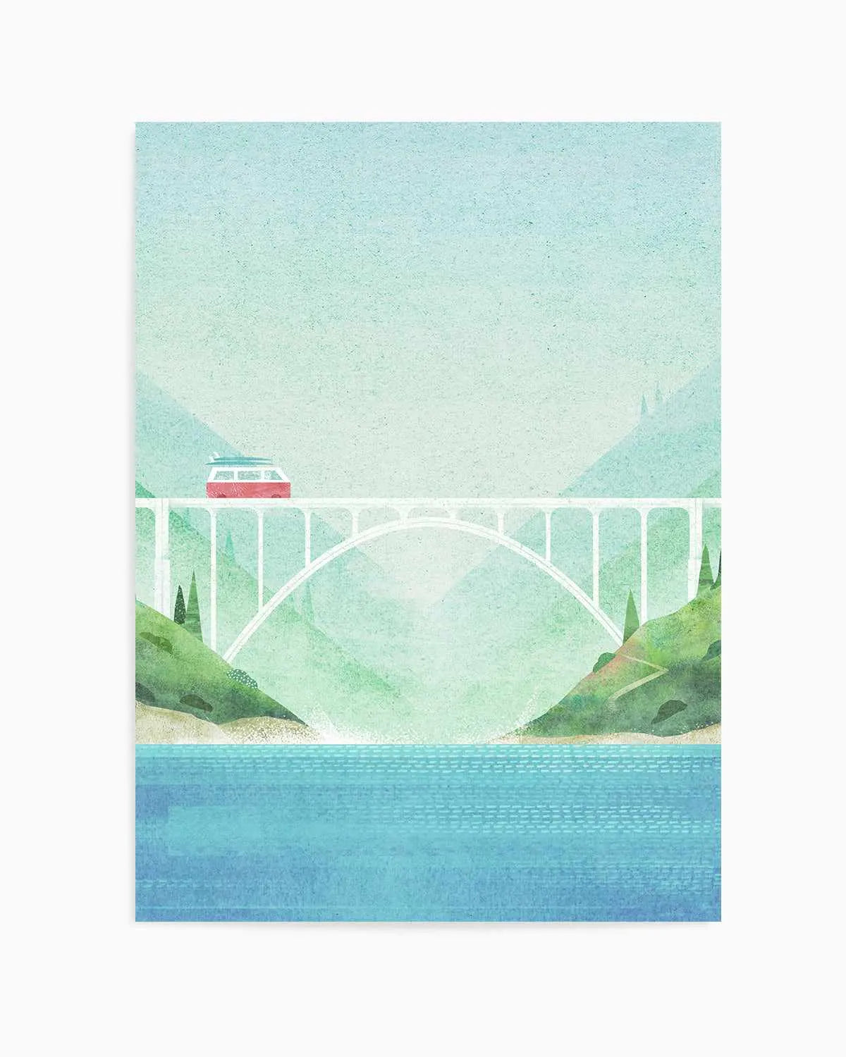 Surf Van by Henry Rivers Art Print from Olive et Oriel where you can shop wallpaper and artworks online