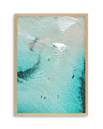 Surf & Swim, Bondi | Aerial Photo Wall Art Print coastal art print