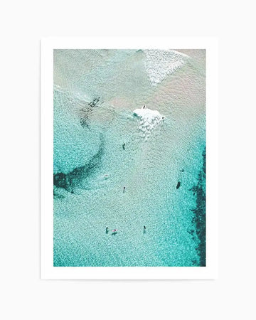 Surf & Swim, Bondi | Aerial Photo Wall Art Print coastal art print
