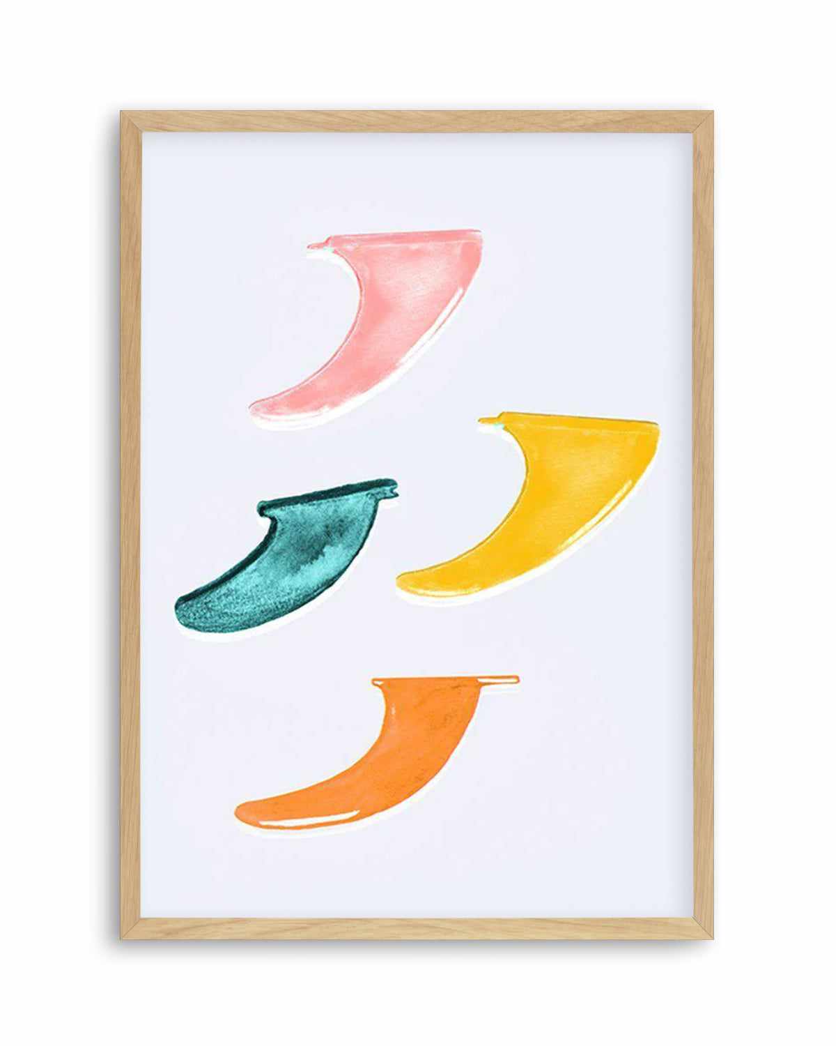 Surfboard Fins Art Print