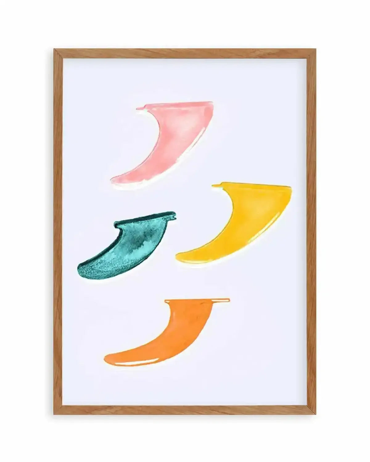 Surfboard Fins Art Print from Olive et Oriel where you can shop wallpaper and artworks online