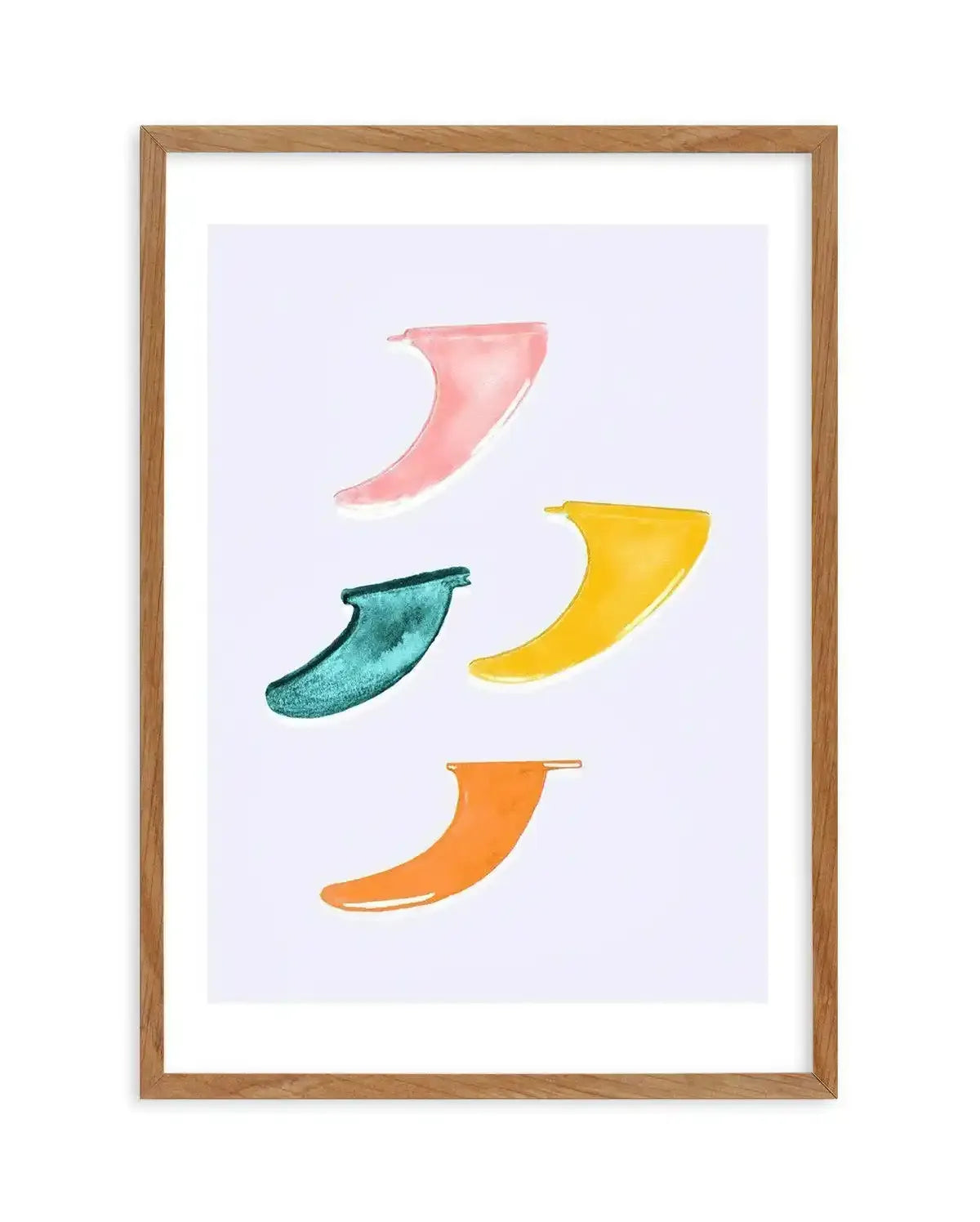 Surfboard Fins Art Print-PRINT-Olive et Oriel-Olive et Oriel-50x70 cm | 19.6" x 27.5"-Walnut-With White Border-Buy-Australian-Art-Prints-Online-with-Olive-et-Oriel-Your-Artwork-Specialists-Austrailia-Decorate-With-Coastal-Photo-Wall-Art-Prints-From-Our-Beach-House-Artwork-Collection-Fine-Poster-and-Framed-Artwork
