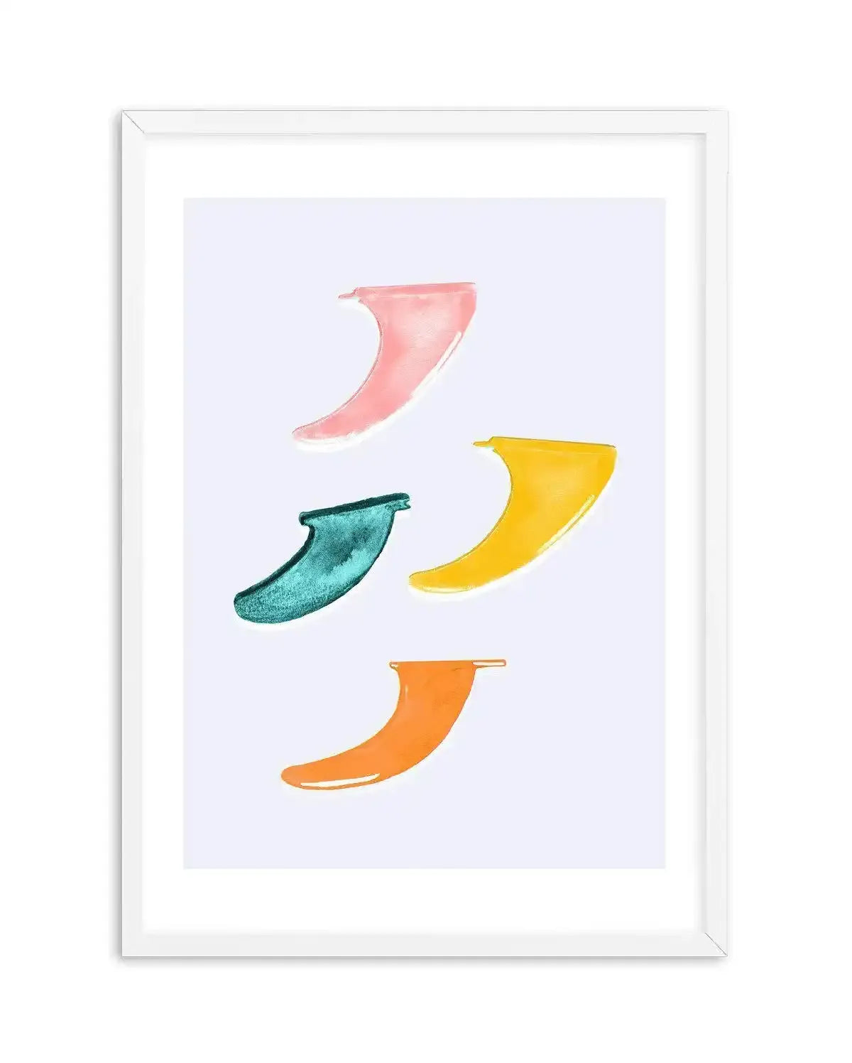 Surfboard Fins Art Print-PRINT-Olive et Oriel-Olive et Oriel-A4 | 8.3" x 11.7" | 21 x 29.7cm-White-With White Border-Buy-Australian-Art-Prints-Online-with-Olive-et-Oriel-Your-Artwork-Specialists-Austrailia-Decorate-With-Coastal-Photo-Wall-Art-Prints-From-Our-Beach-House-Artwork-Collection-Fine-Poster-and-Framed-Artwork