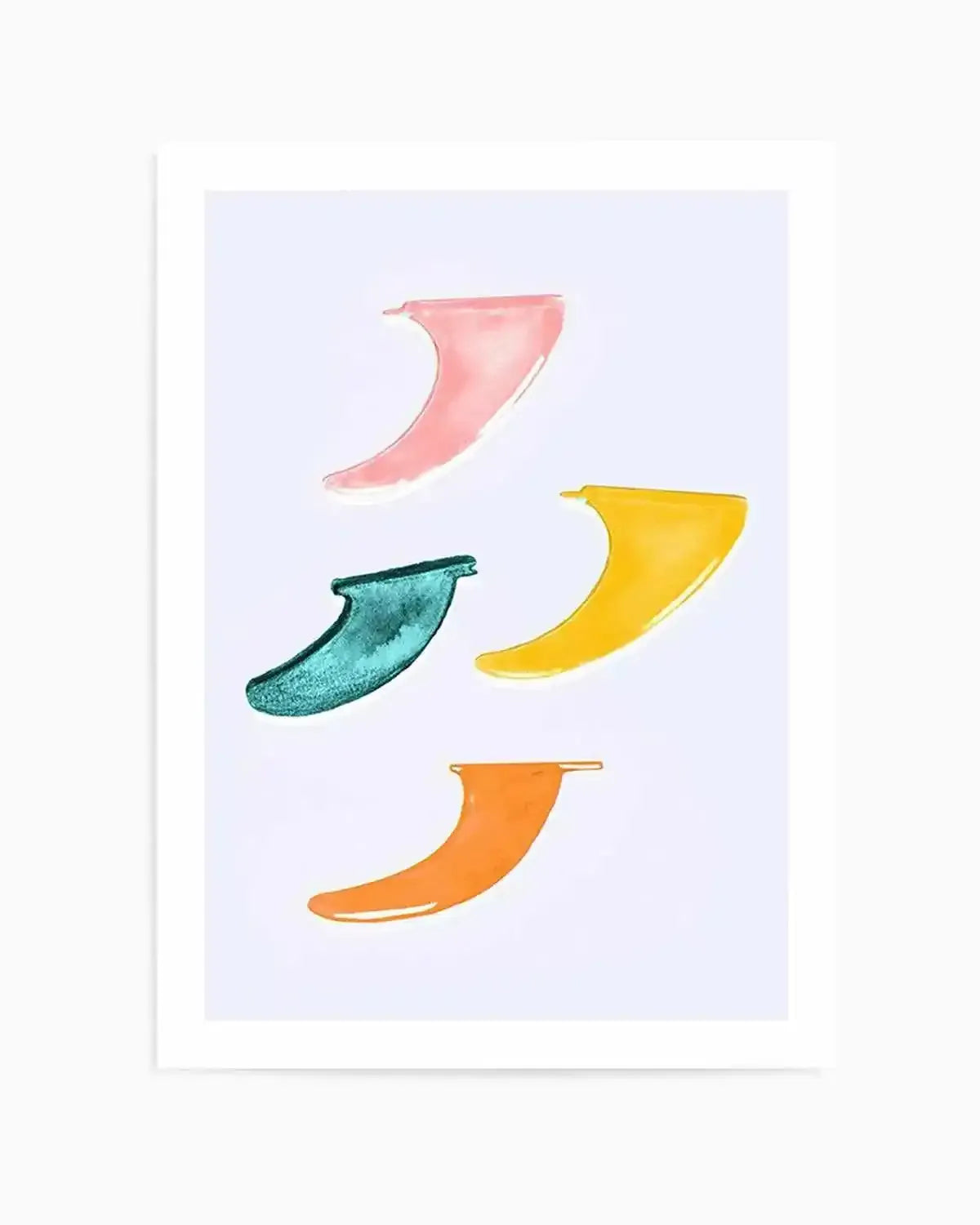 Surfboard Fins Art Print from Olive et Oriel where you can shop wallpaper and artworks online