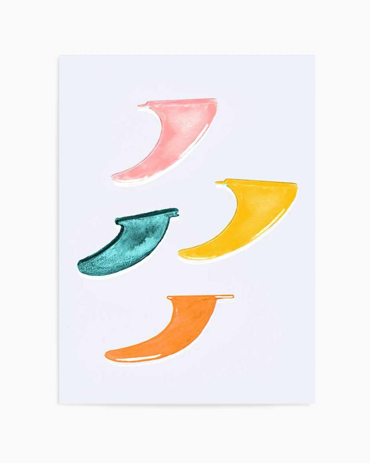 Surfboard Fins Art Print