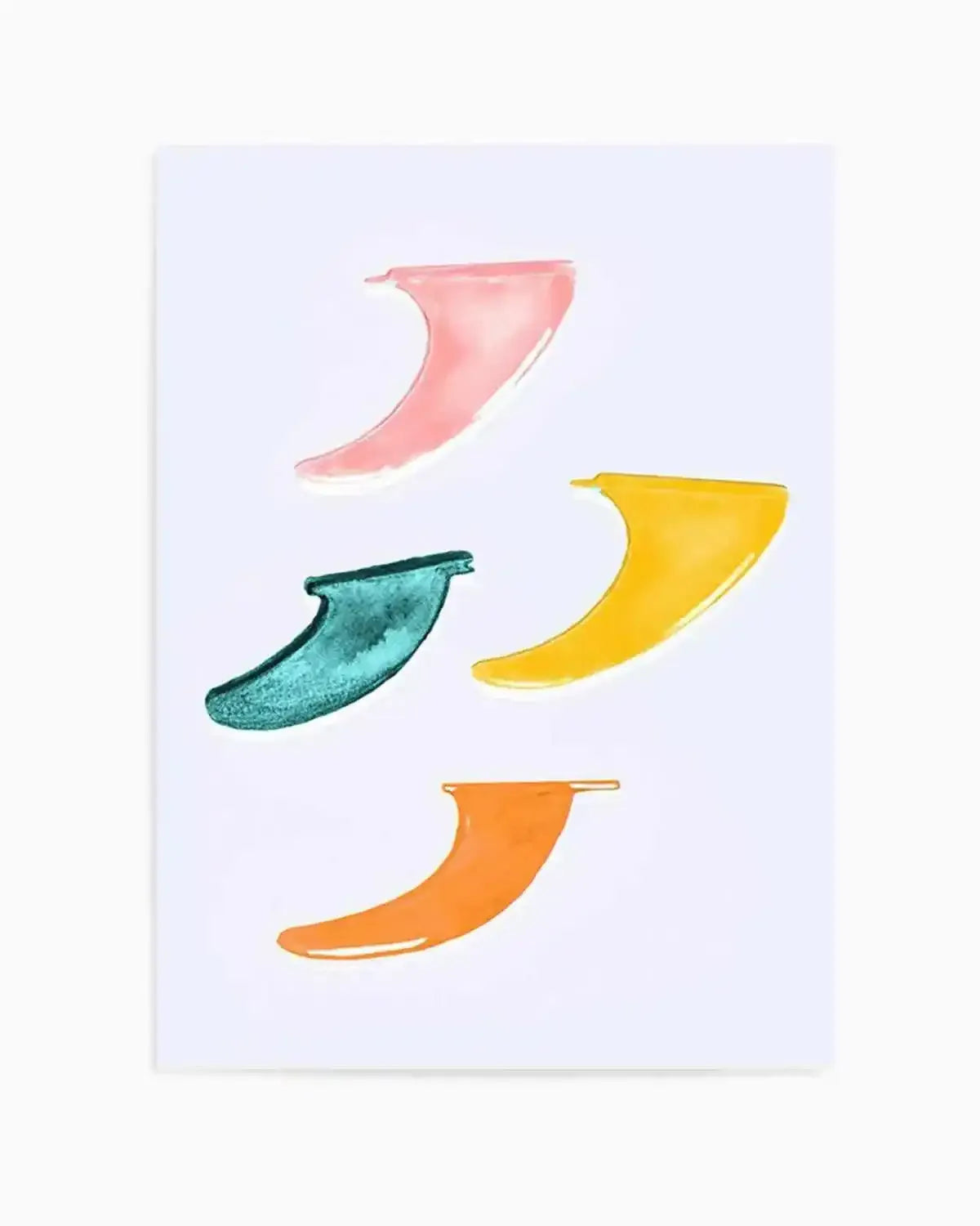 Surfboard Fins Art Print from Olive et Oriel where you can shop wallpaper and artworks online