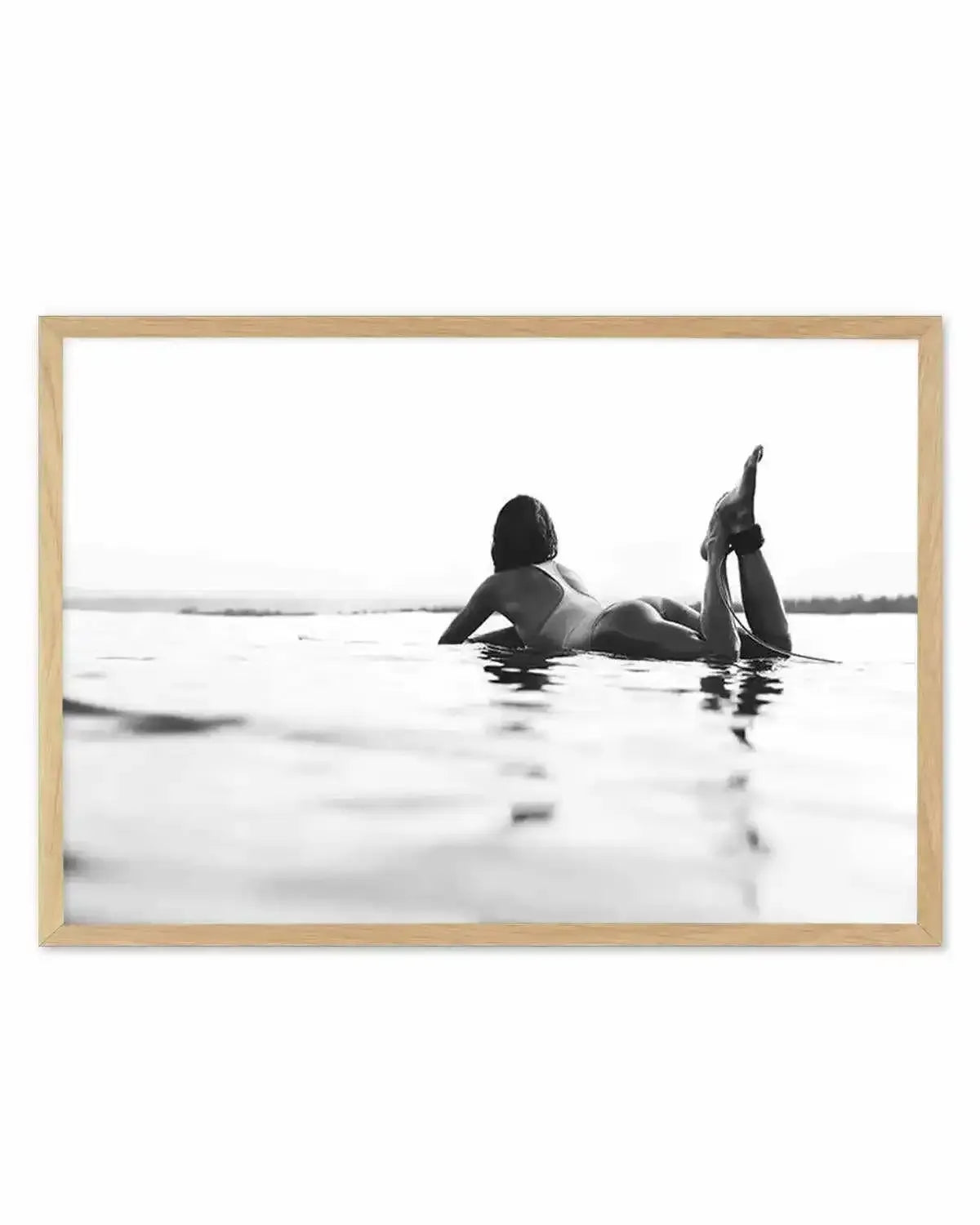 Surfer Girl B&W | LS Art Print from Olive et Oriel where you can shop wallpaper and artworks online