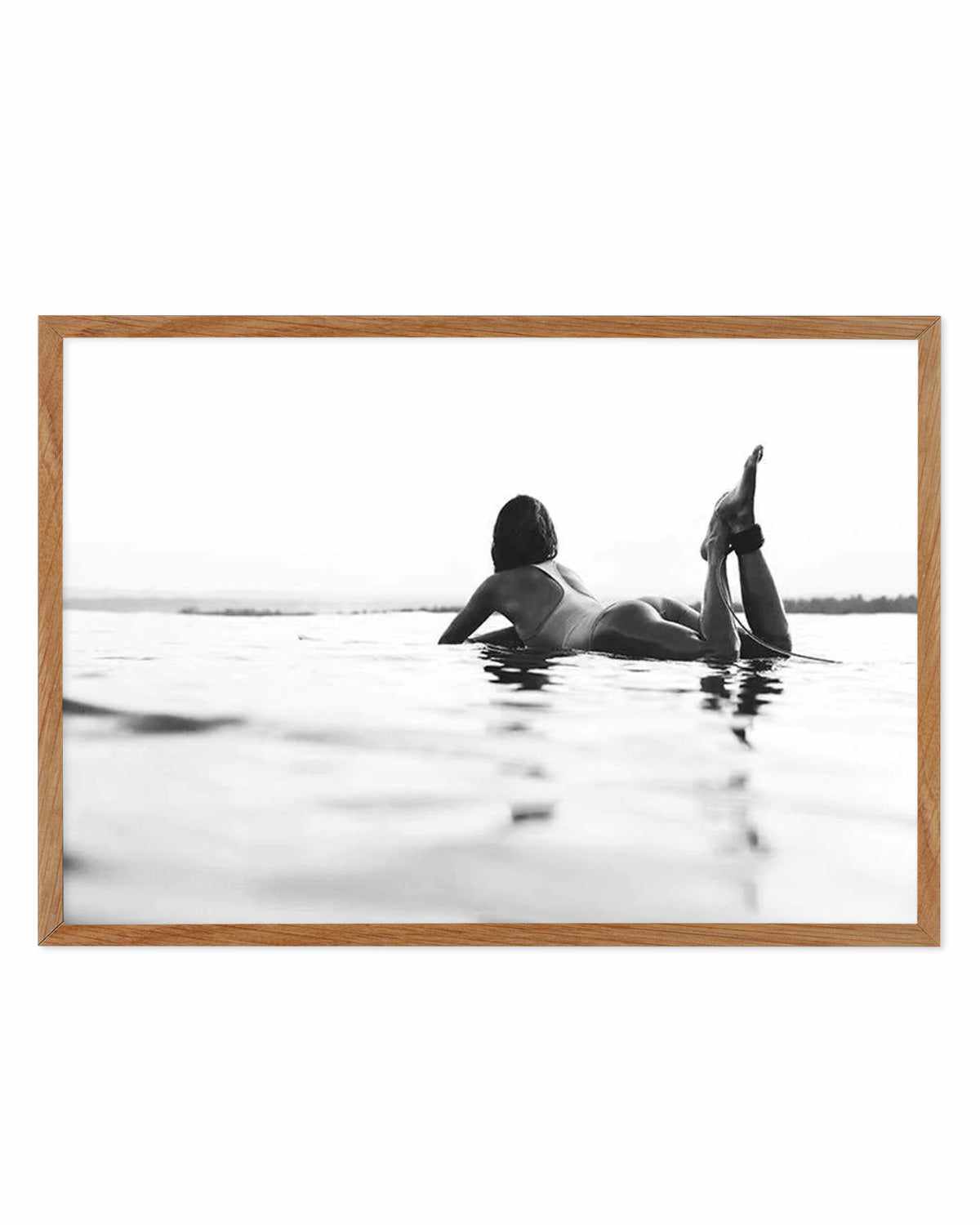 Surfer Girl B&W | LS Art Print