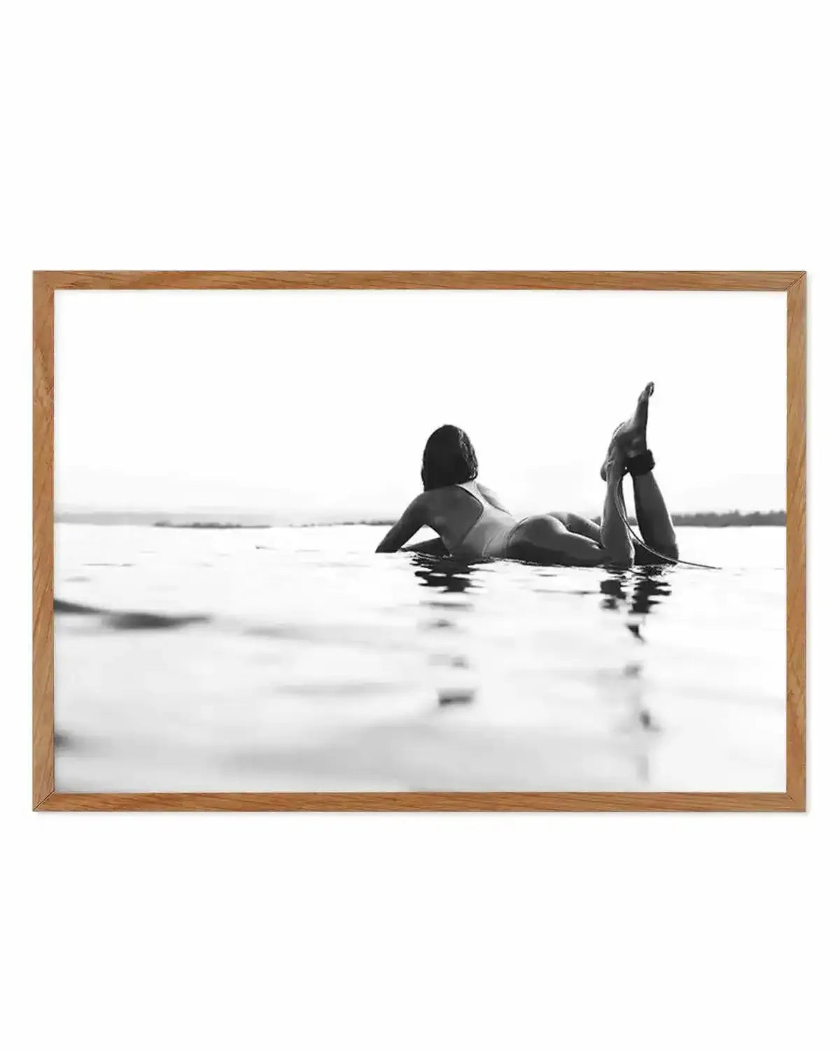 Surfer Girl B&W | LS Art Print from Olive et Oriel where you can shop wallpaper and artworks online