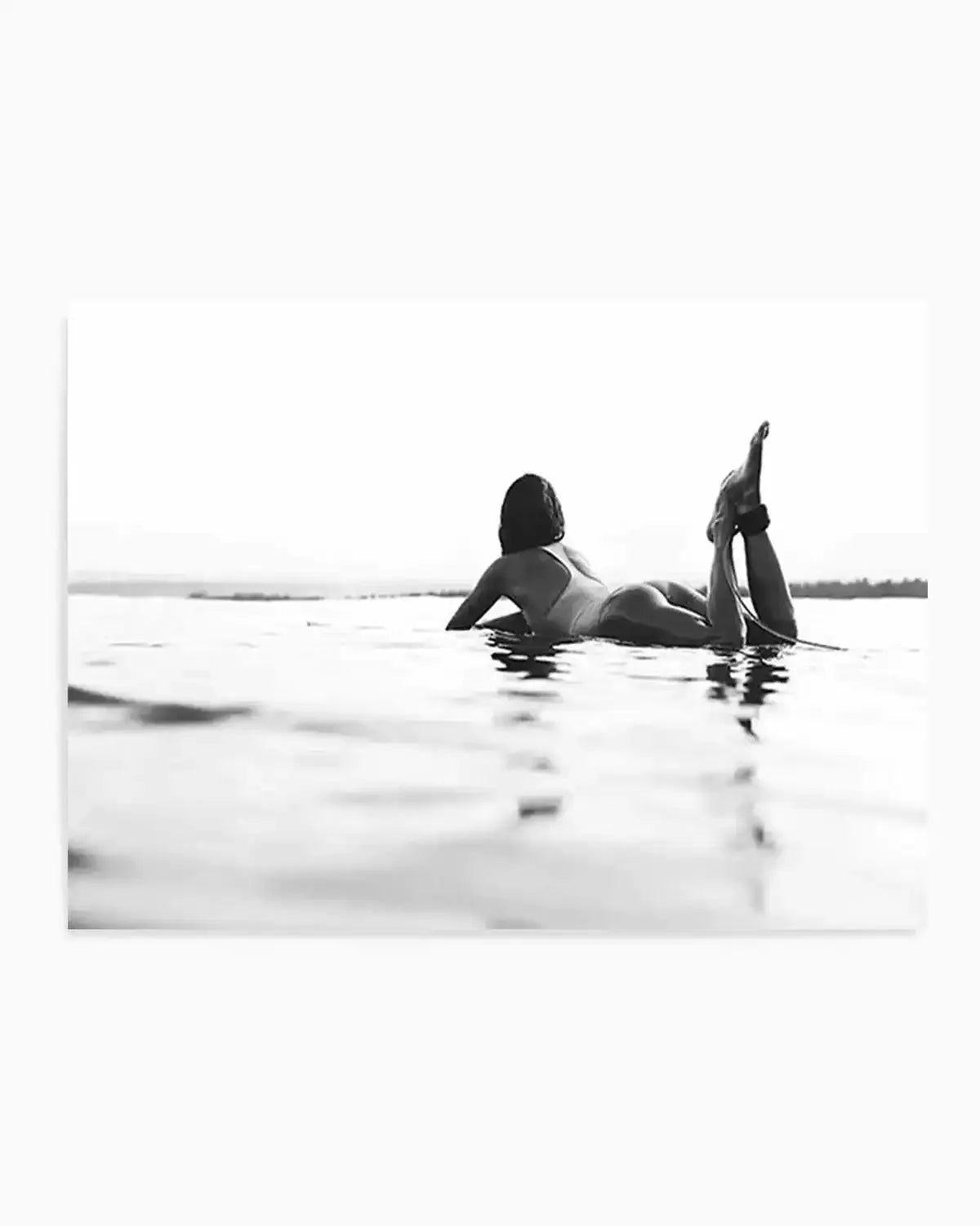 Surfer Girl B&W | LS Art Print from Olive et Oriel where you can shop wallpaper and artworks online