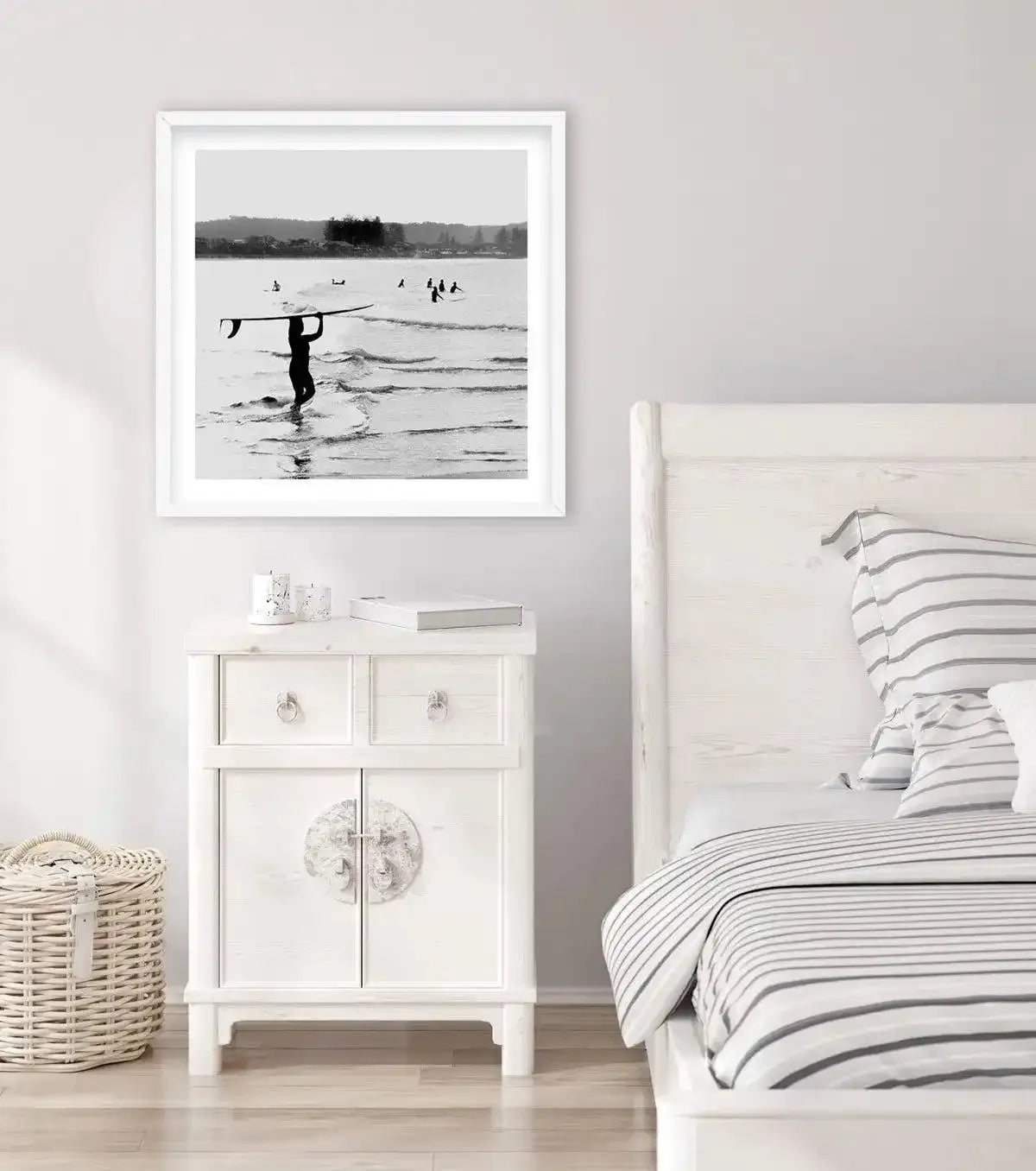 Surfer Girl SQ Art Print-PRINT-Olive et Oriel-Olive et Oriel-Buy-Australian-Art-Prints-Online-with-Olive-et-Oriel-Your-Artwork-Specialists-Austrailia-Decorate-With-Coastal-Photo-Wall-Art-Prints-From-Our-Beach-House-Artwork-Collection-Fine-Poster-and-Framed-Artwork
