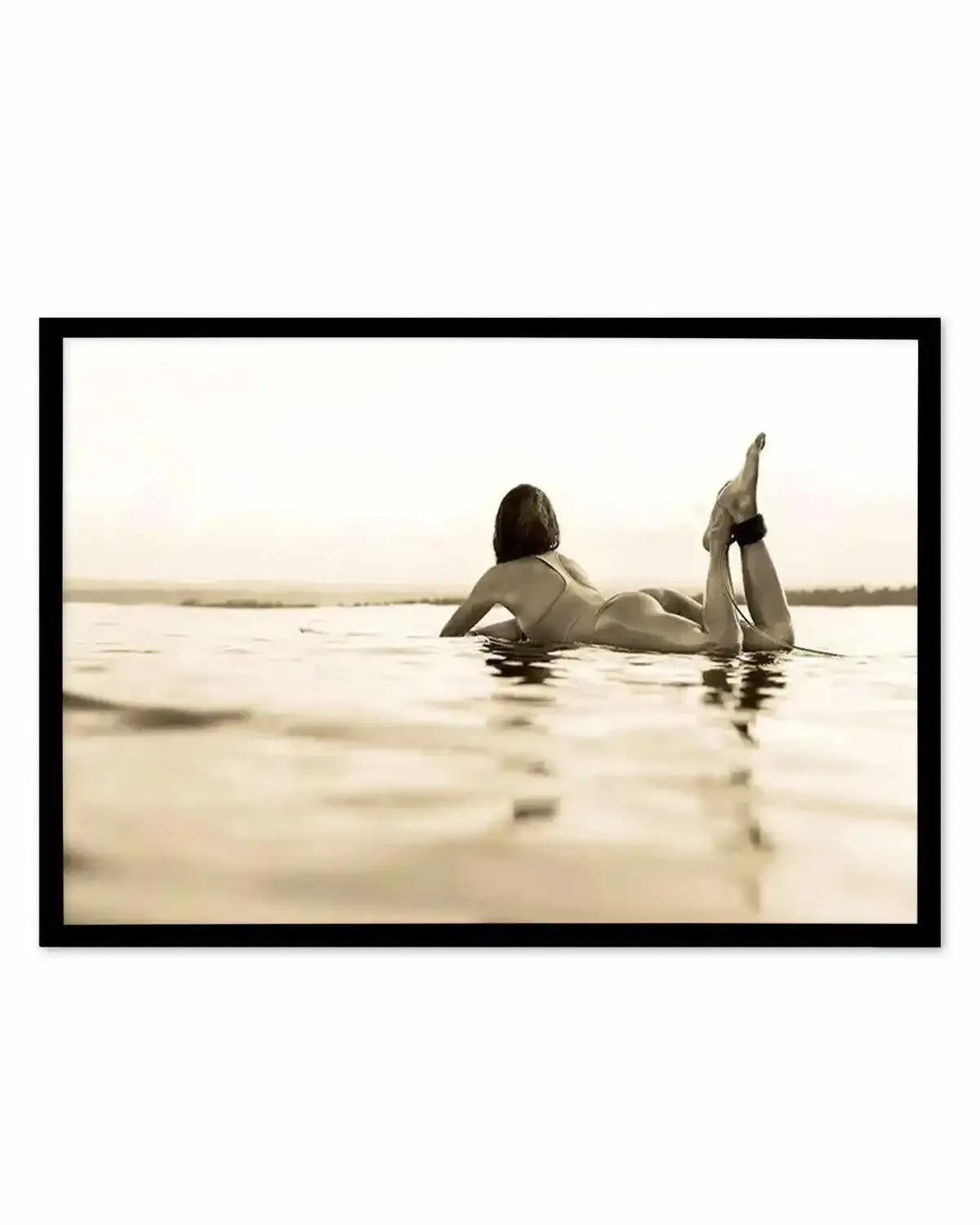 Surfer Girl | Golden Art Print from Olive et Oriel where you can shop wallpaper and artworks online