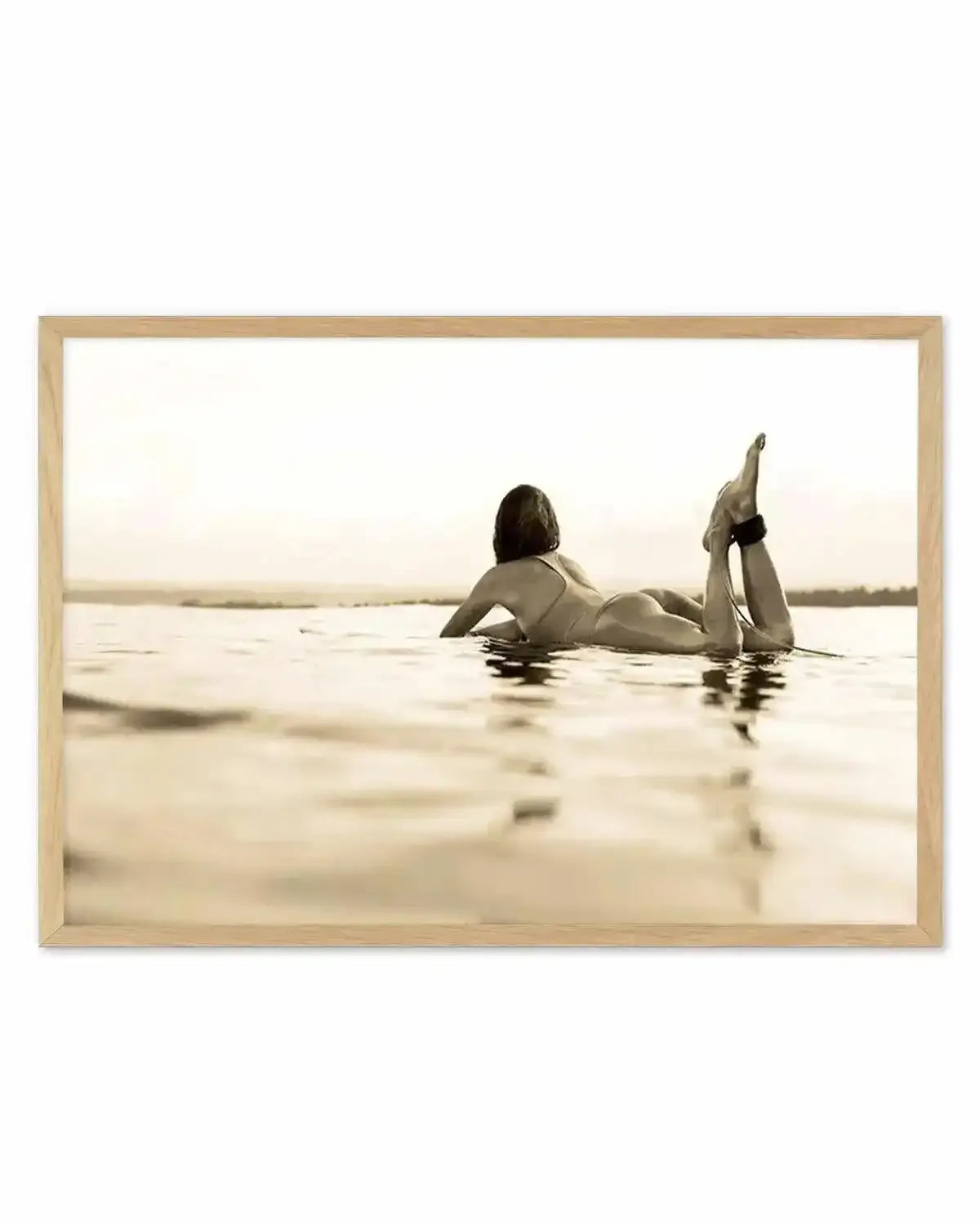 Surfer Girl | Golden Art Print from Olive et Oriel where you can shop wallpaper and artworks online