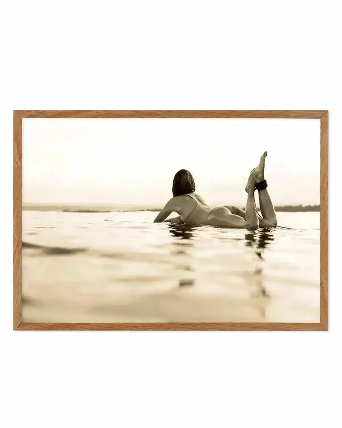 Surfer Girl | Golden Art Print from Olive et Oriel where you can shop wallpaper and artworks online