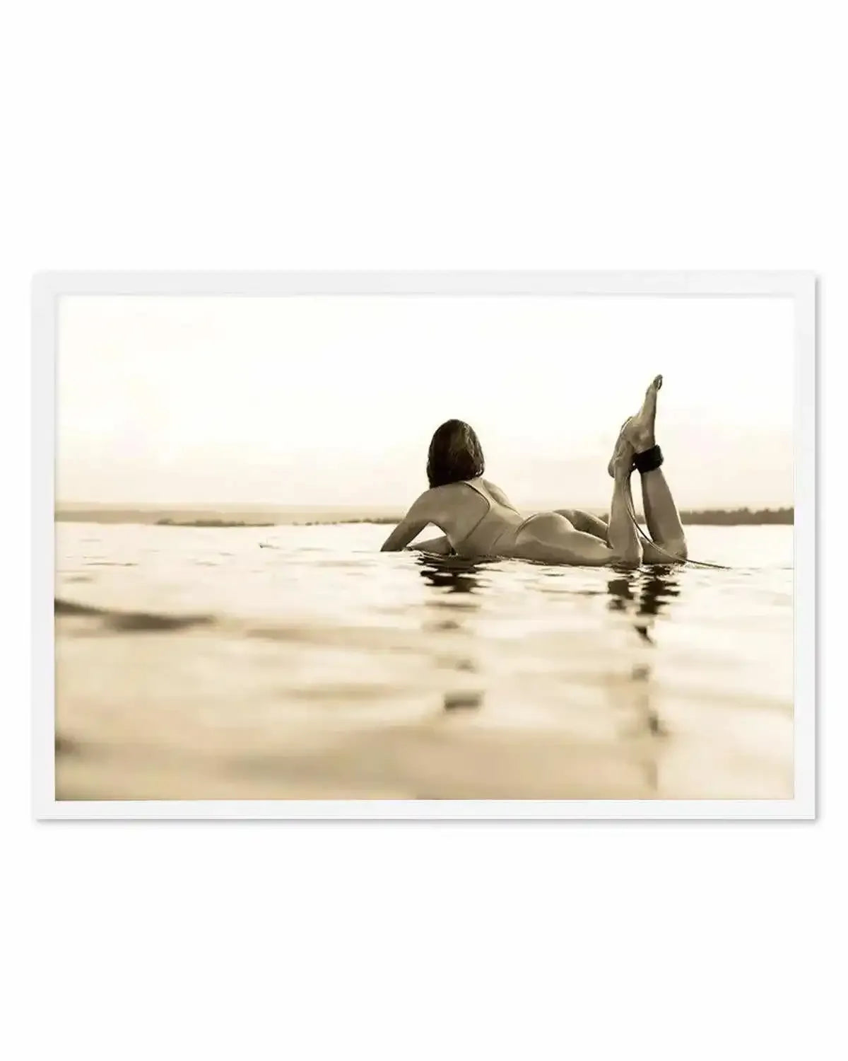 Surfer Girl | Golden Art Print from Olive et Oriel where you can shop wallpaper and artworks online