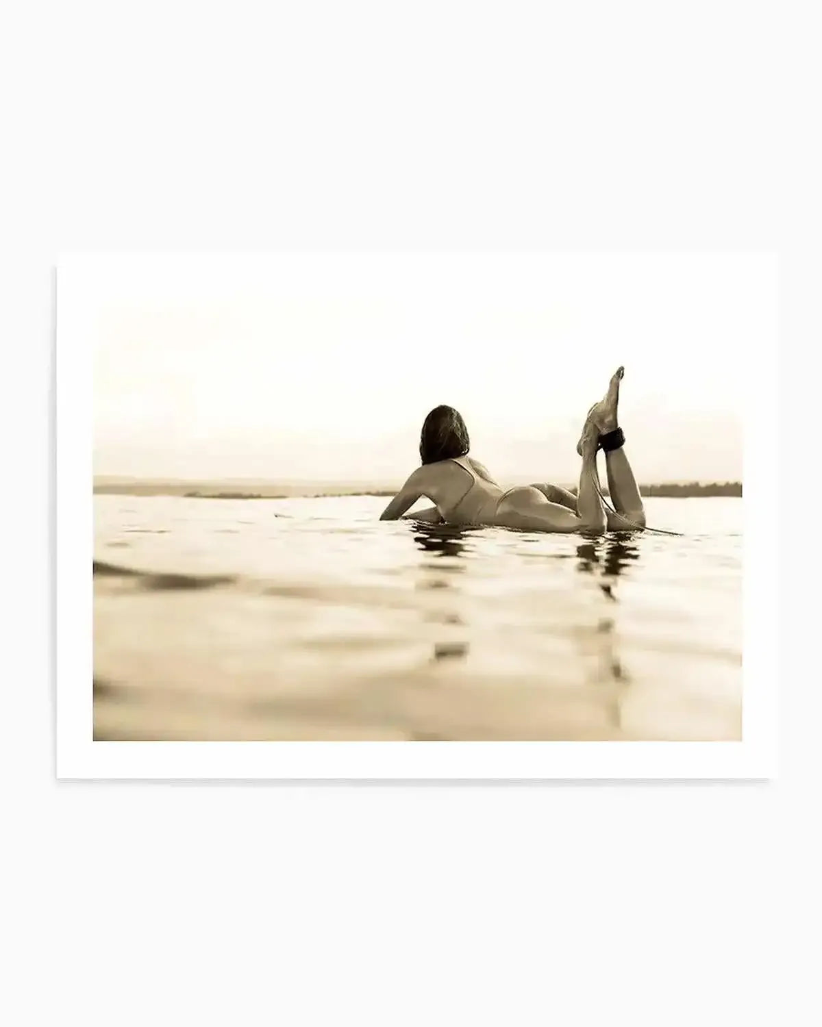 Surfer Girl | Golden Art Print from Olive et Oriel where you can shop wallpaper and artworks online