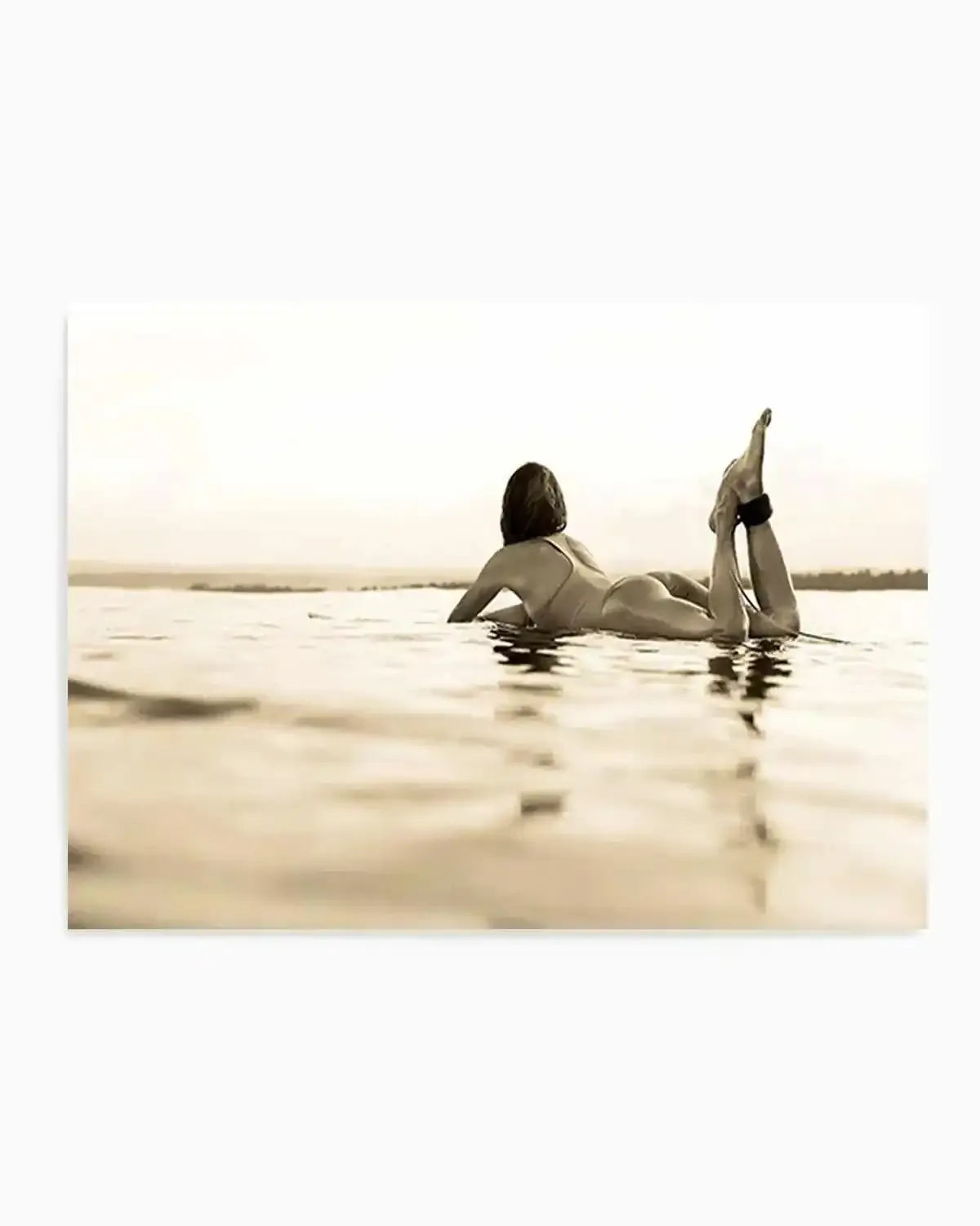 Surfer Girl | Golden Art Print from Olive et Oriel where you can shop wallpaper and artworks online