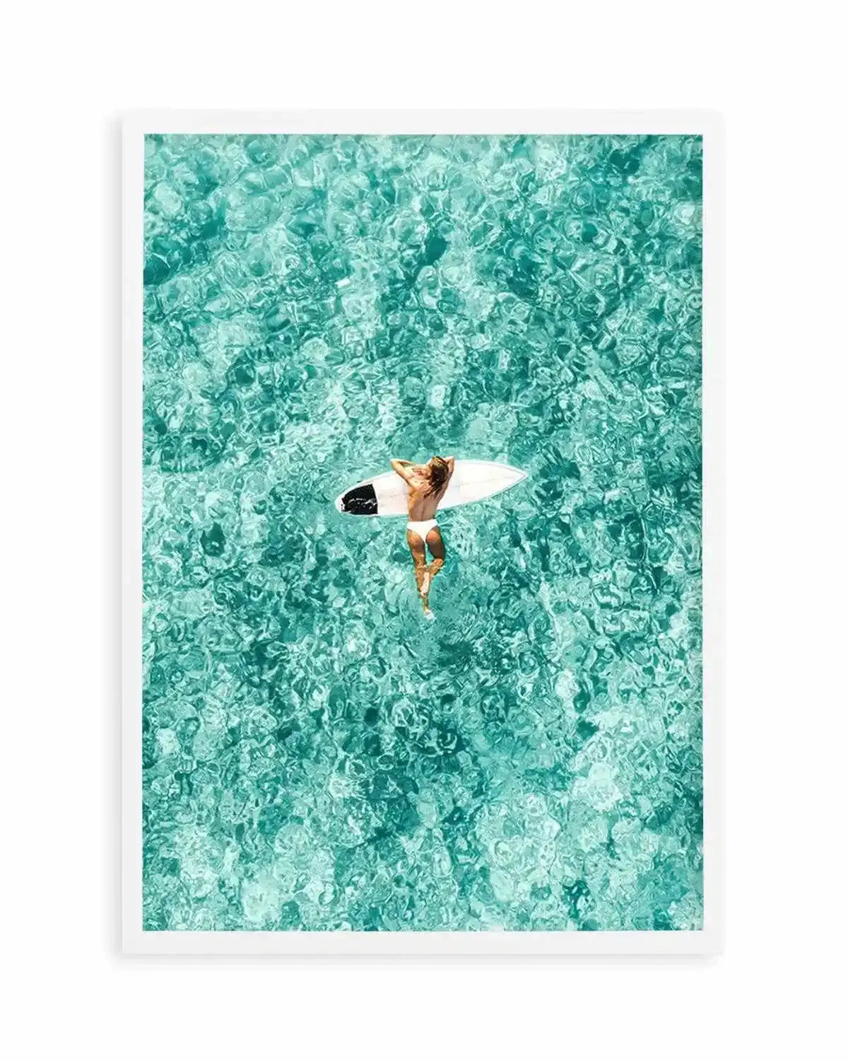 Surfer Girl, Ibiza Art Print from Olive et Oriel where you can shop wallpaper and artworks online