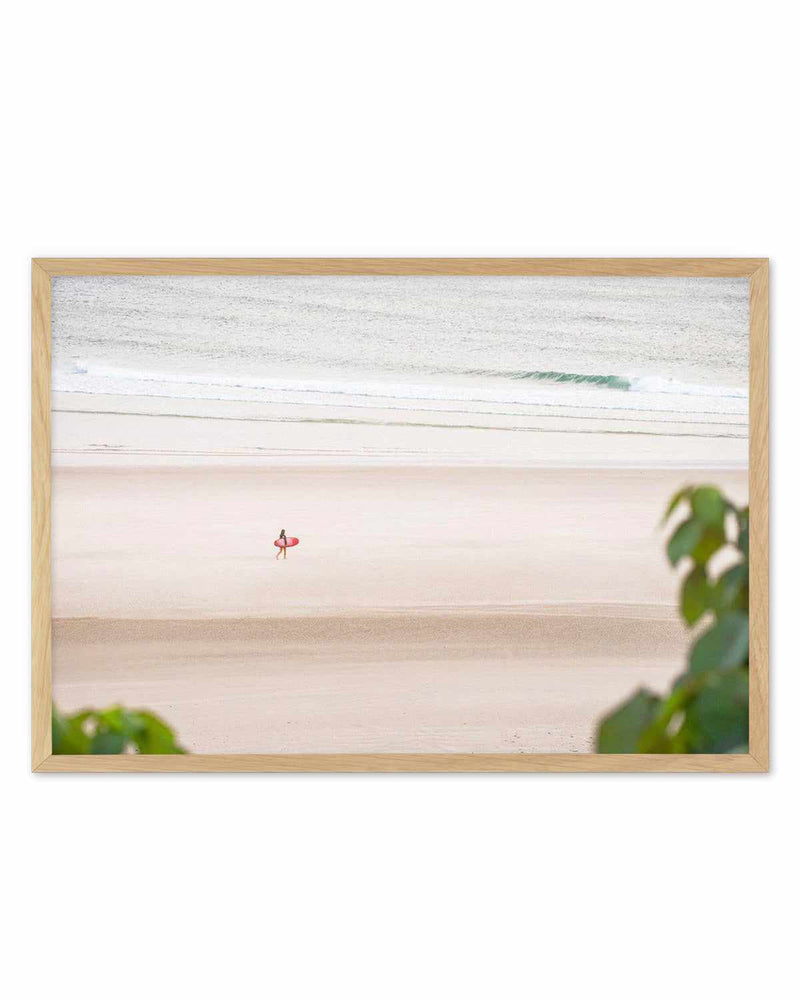 Surfer Girl, The Pass Art Print