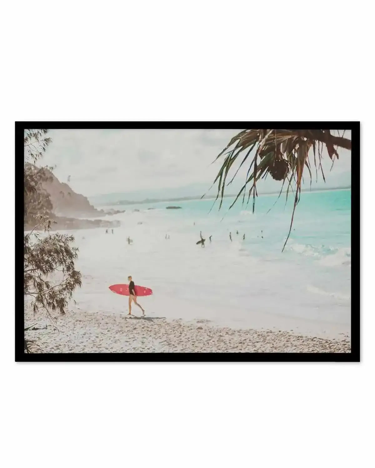 Surfer Girls | Wategos Art Print from Olive et Oriel where you can shop wallpaper and artworks online