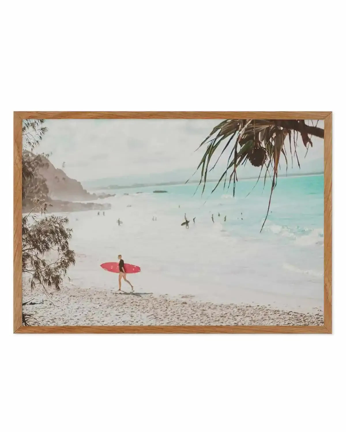 Surfer Girls | Wategos Art Print from Olive et Oriel where you can shop wallpaper and artworks online