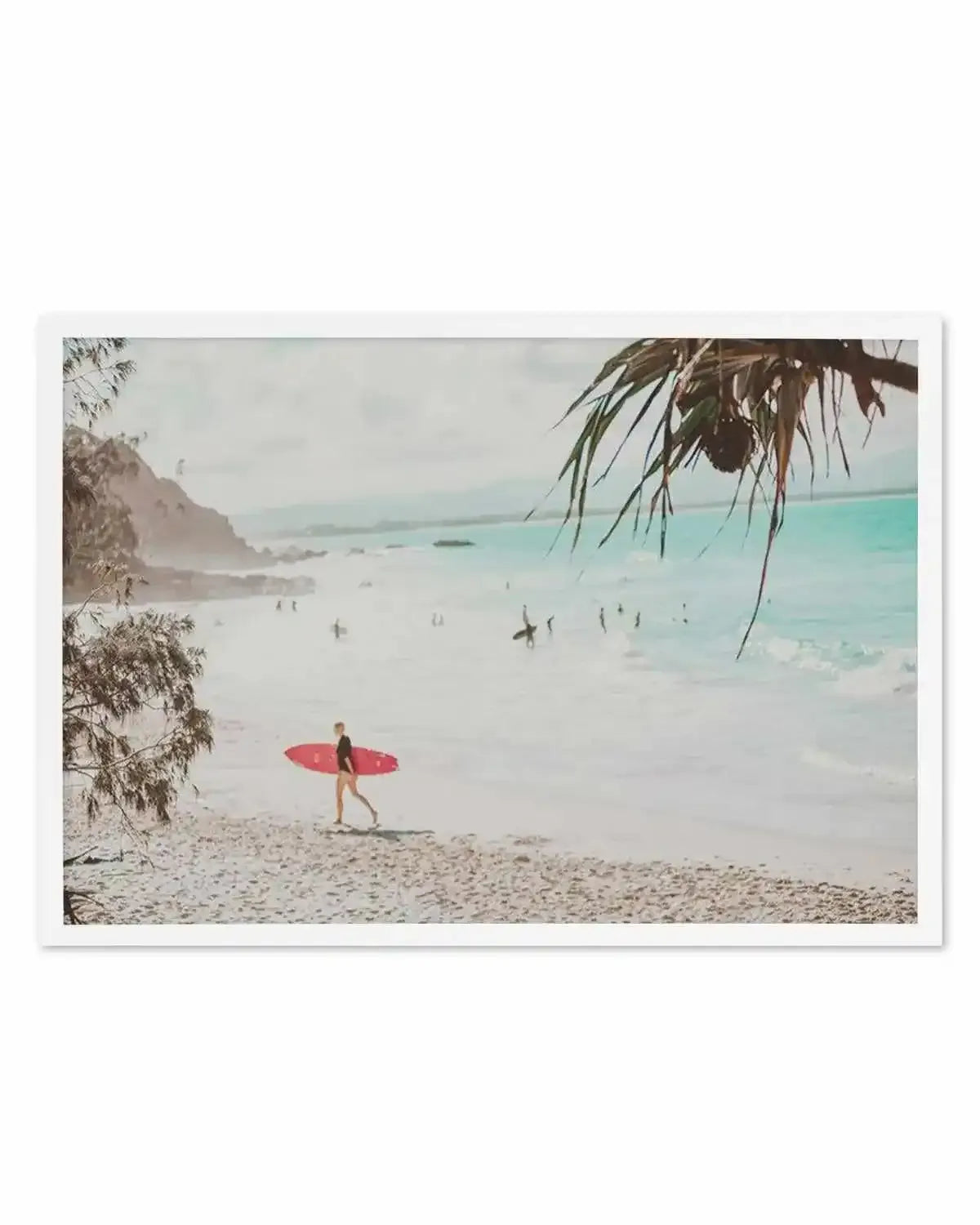 Surfer Girls | Wategos Art Print from Olive et Oriel where you can shop wallpaper and artworks online