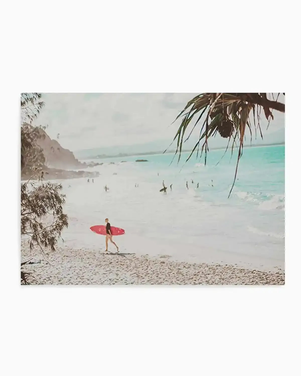 Surfer Girls | Wategos Art Print from Olive et Oriel where you can shop wallpaper and artworks online